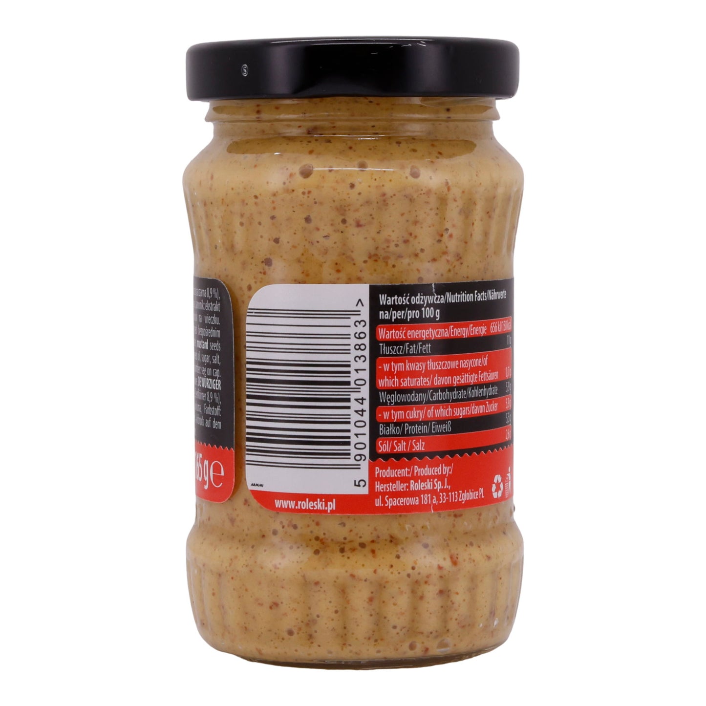 Senape Forte Roleski | Con senape nera | Gusto intenso per intenditori | 180 ml