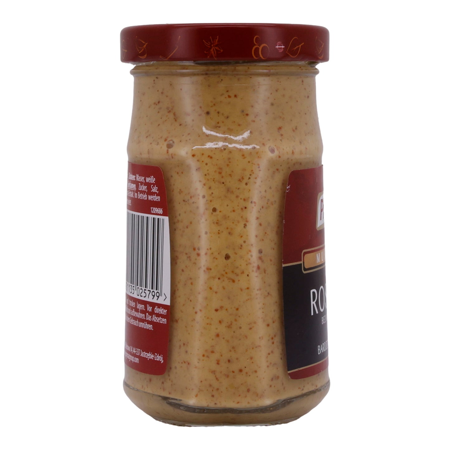 Russische Senf Prymat | Senf | Sehr scharf, grobkörnig | 165ml