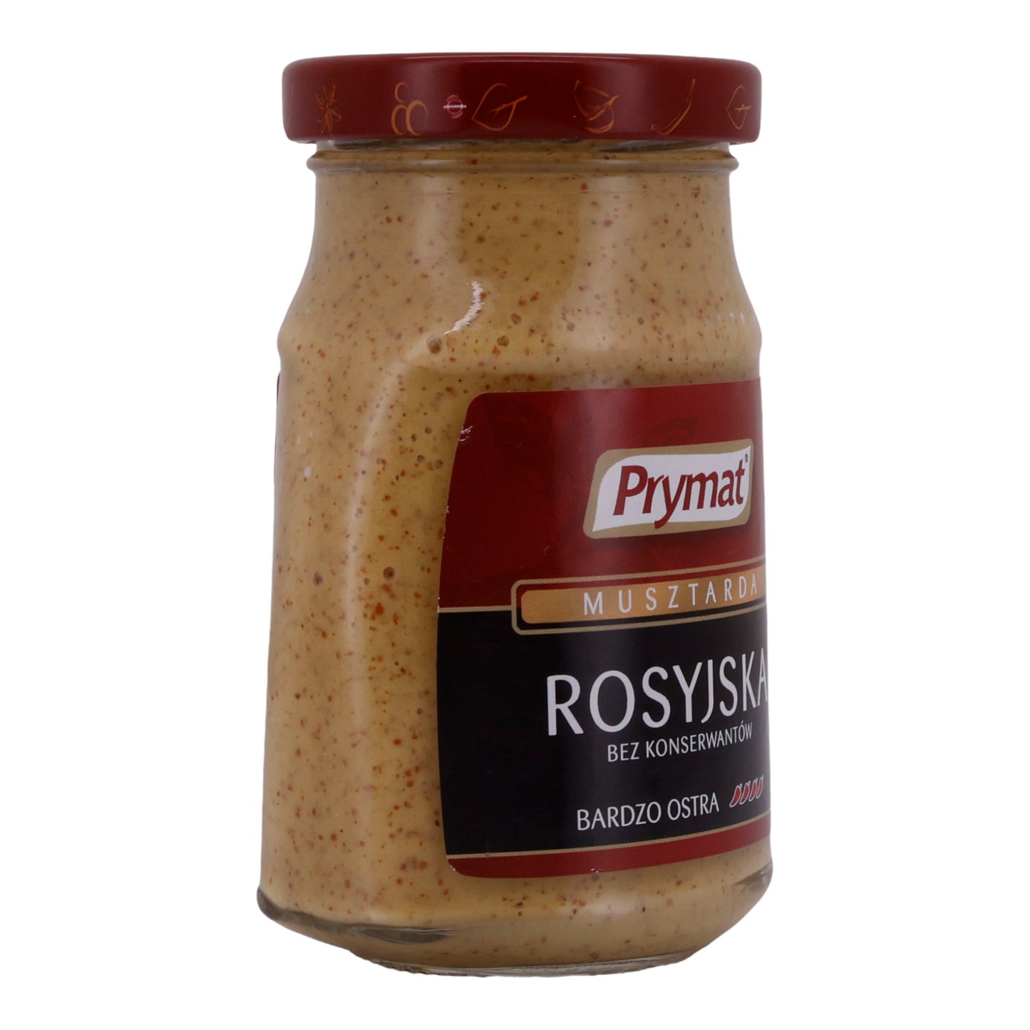 Russische Senf Prymat | Senf | Sehr scharf, grobkörnig | 165ml