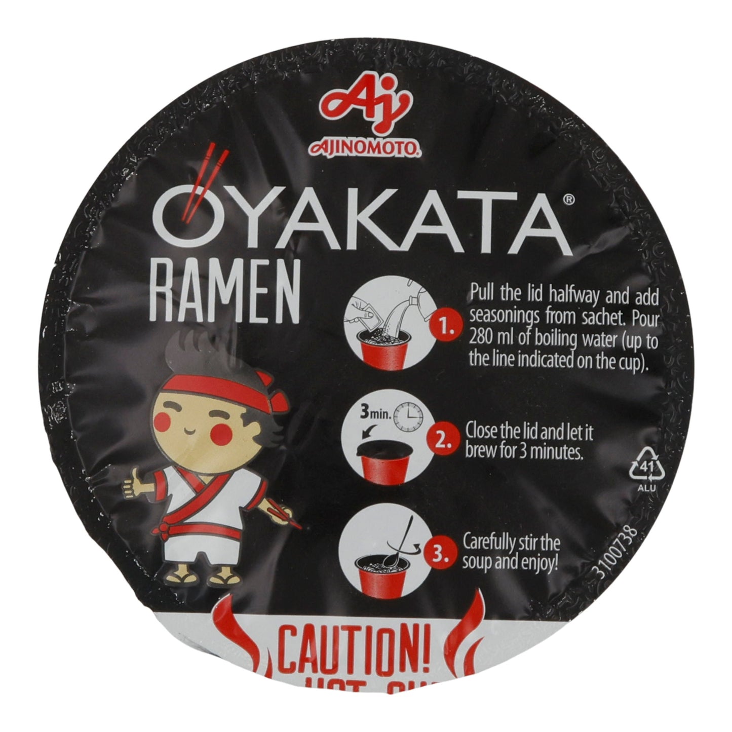 Ramen Soy Sauce OYAKATA | Instant-Ramen | Sojasaucen-Geschmack | 63 g Becher OYAKATA