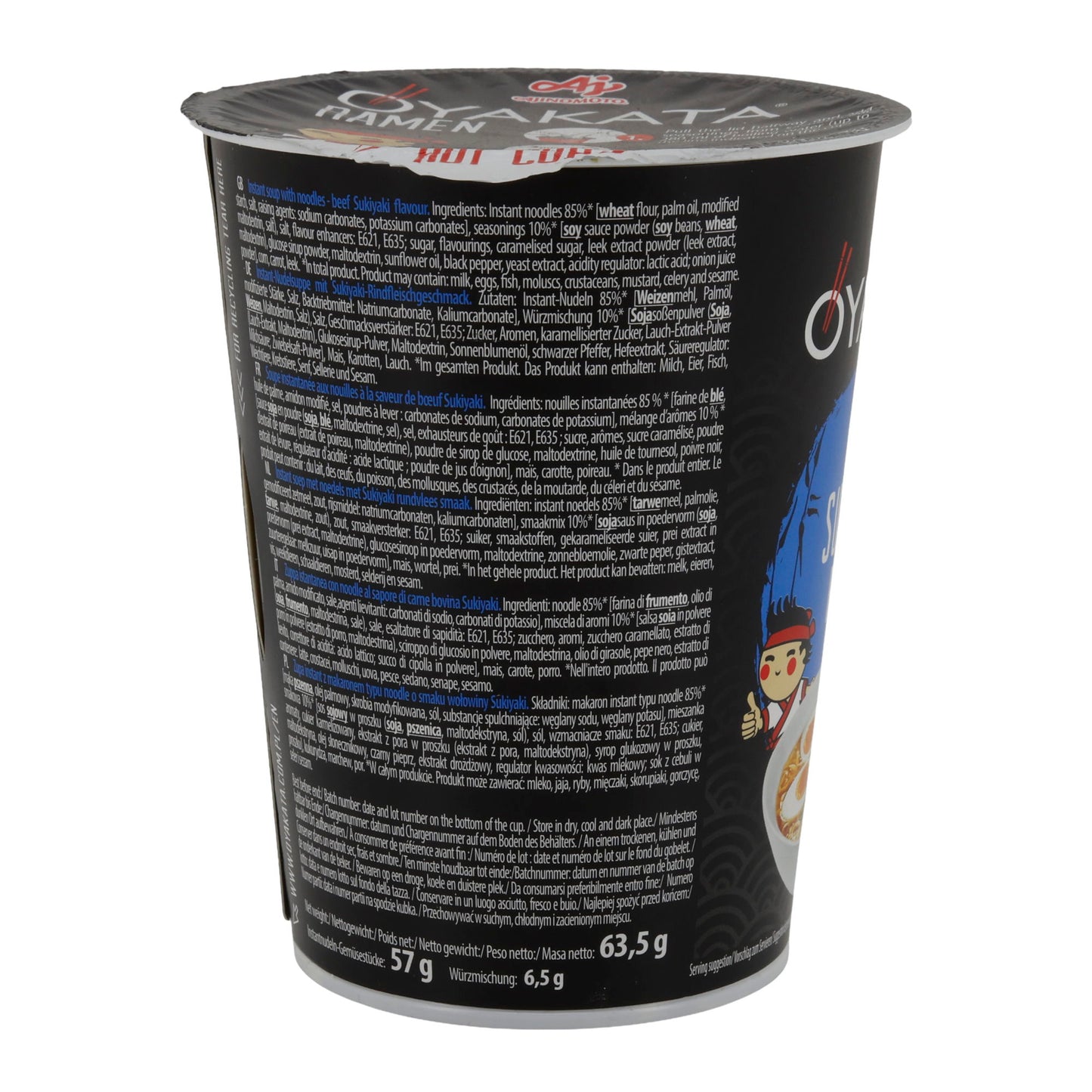 Japon Ramen Sığır Eti Wasabi OYAKATA | Anında Ramen | Sığır Eti Wasabi Lezzeti | 93 g Kupa