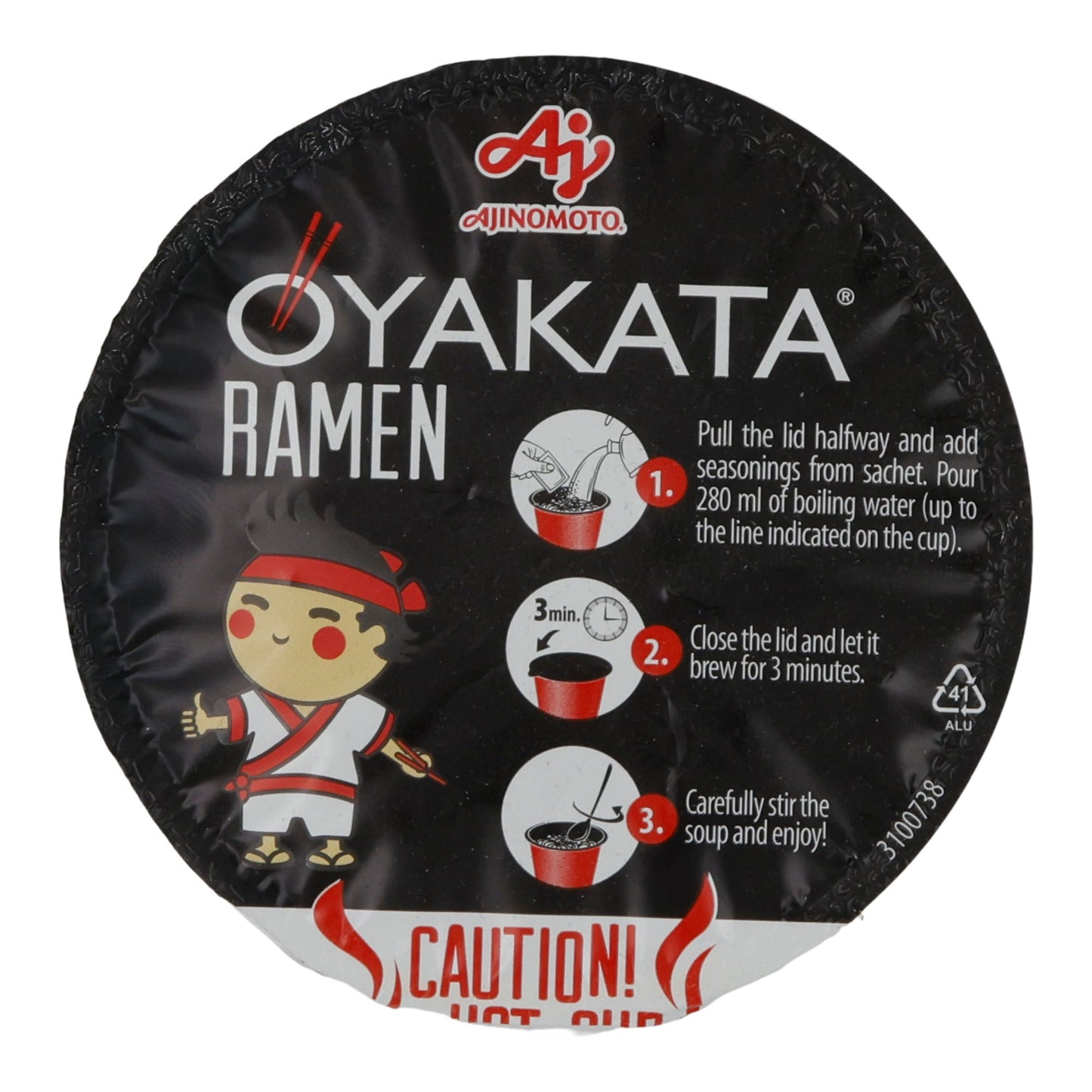 Japanese Ramen Beef Wasabi OYAKATA | Instant-Ramen | Rindfleisch-Wasabi-Geschmack | 93 g Becher OYAKATA