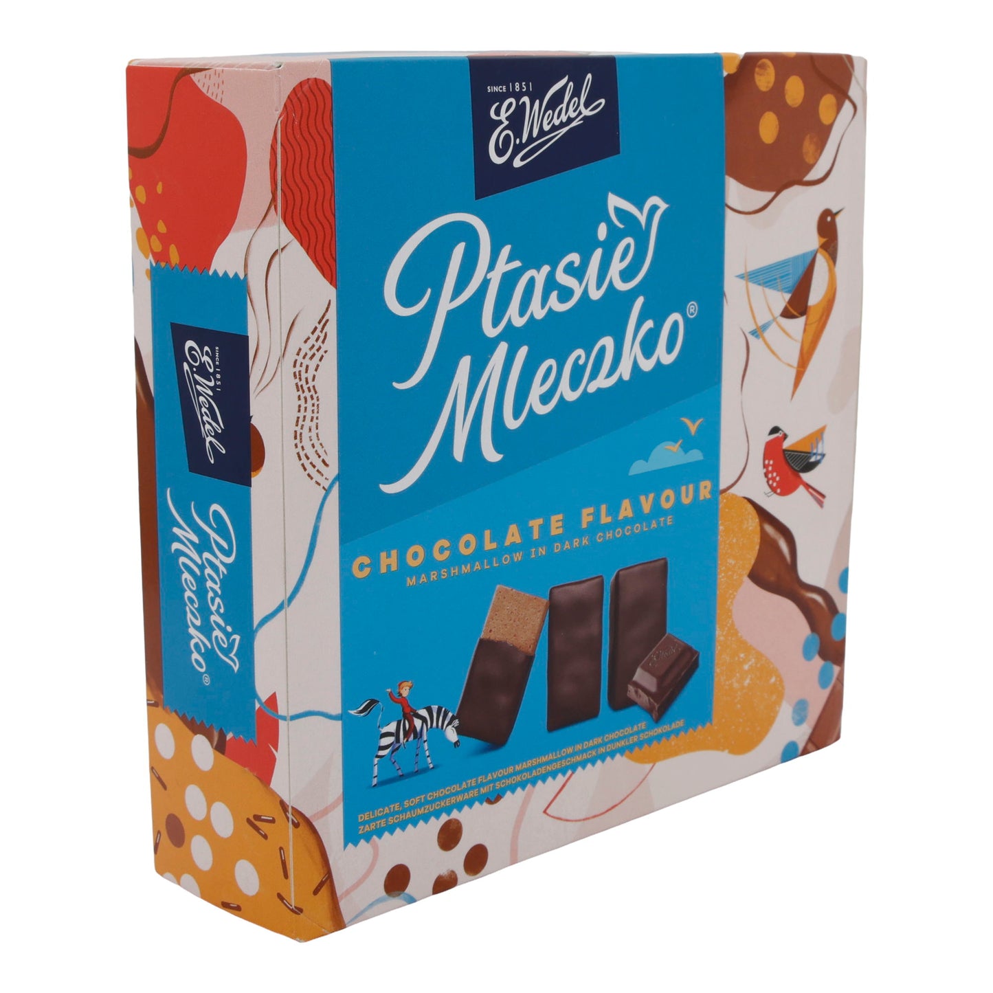 Mleczko Chocolate Flavour Ptasie | Süßigkeit | Marshmallow in dunkler Schokolade | 340 g