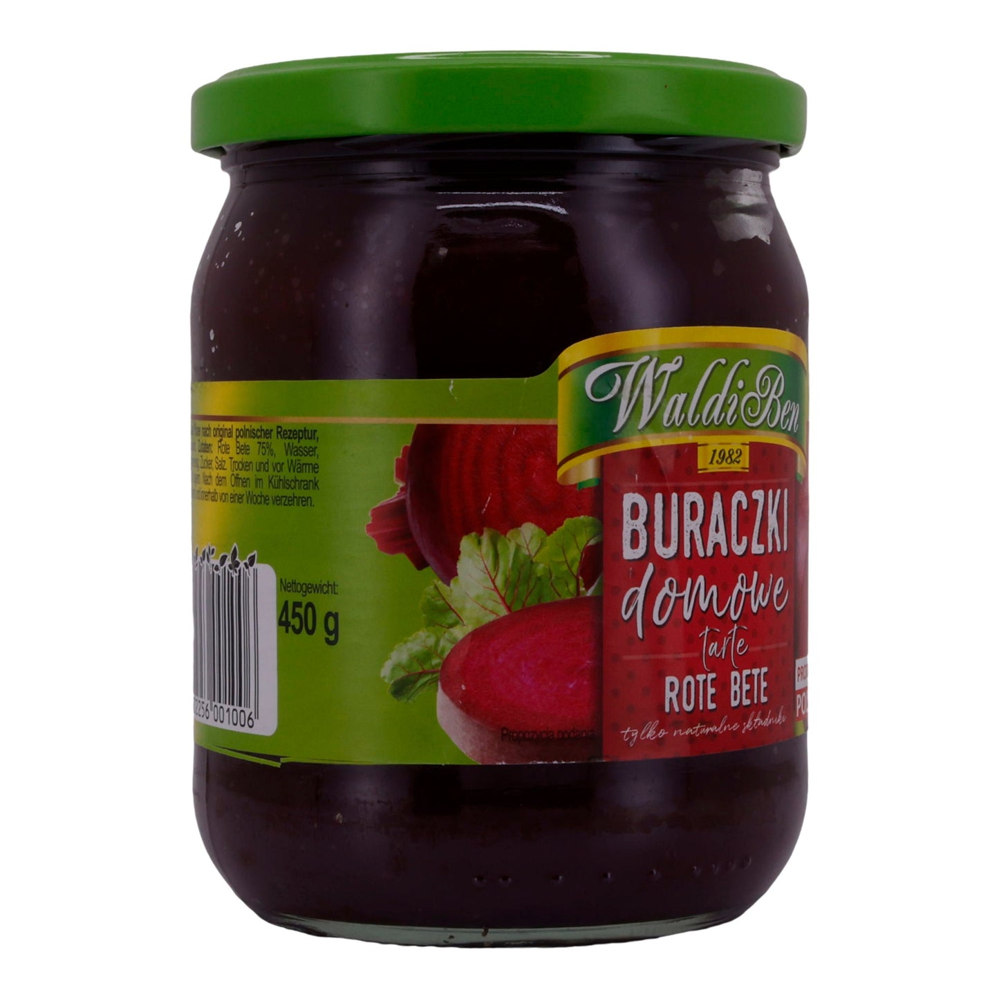 Buraczki Domowe WaldiBen | Gemüse | Rote Bete | 450 g WALDIBEN