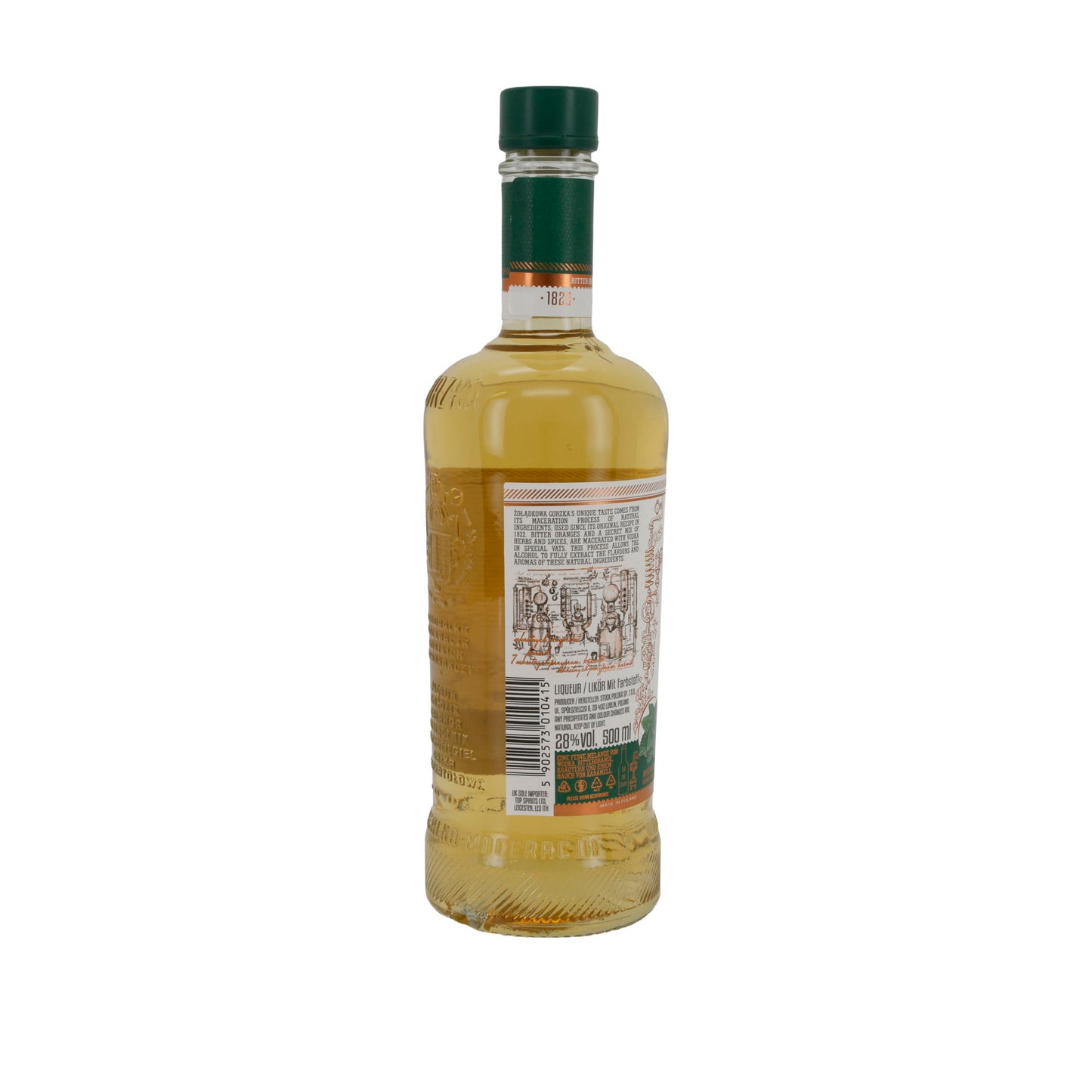 Żołądkowa Gorzka | Kräuterlikör mit Minze | Bitter Orange, Kräuter & Minze | 500 ml