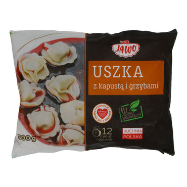 Teigtaschen Jawo | Uszka mit Sauerkraut & Pilzen | Polnisch, ohne Konservierungsstoffe | 300 g JAWO