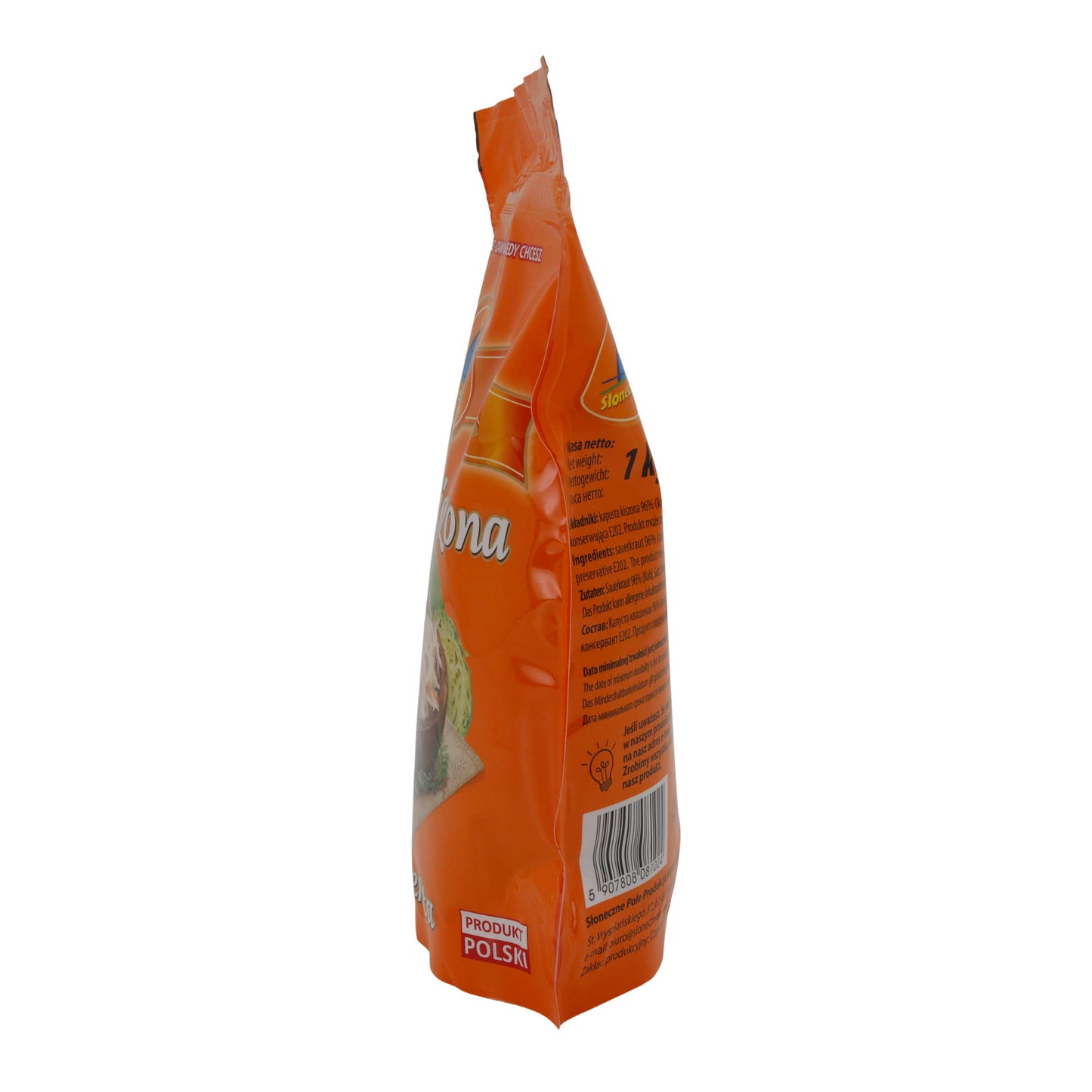 Crauti Słoneczne Pole Kapusta Kiszona | Sauerkraut | Crauti polacchi tradizionali | 1 kg