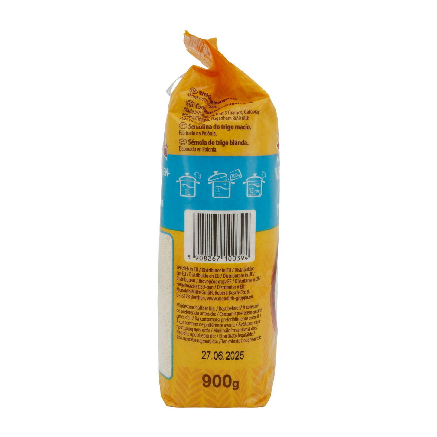 Weichweizengrieß Hozjoshka | Getreide | 900 g