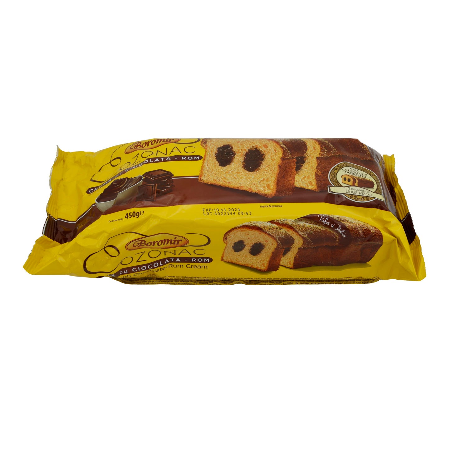 Cozonac mit Schokoladen-Rum-Creme Boromir | Kuchen | Traditioneller Hefekuchen | 450 g