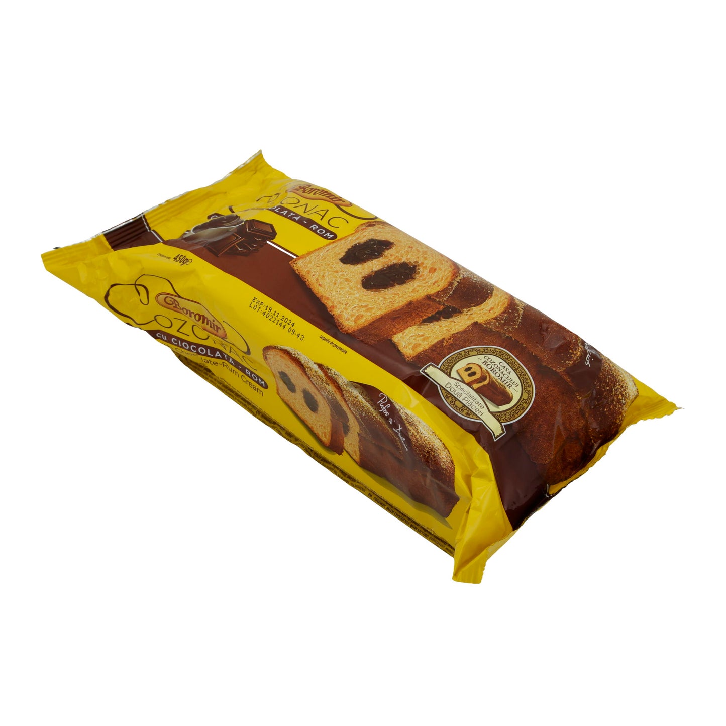 Cozonac mit Schokoladen-Rum-Creme Boromir | Kuchen | Traditioneller Hefekuchen | 450 g