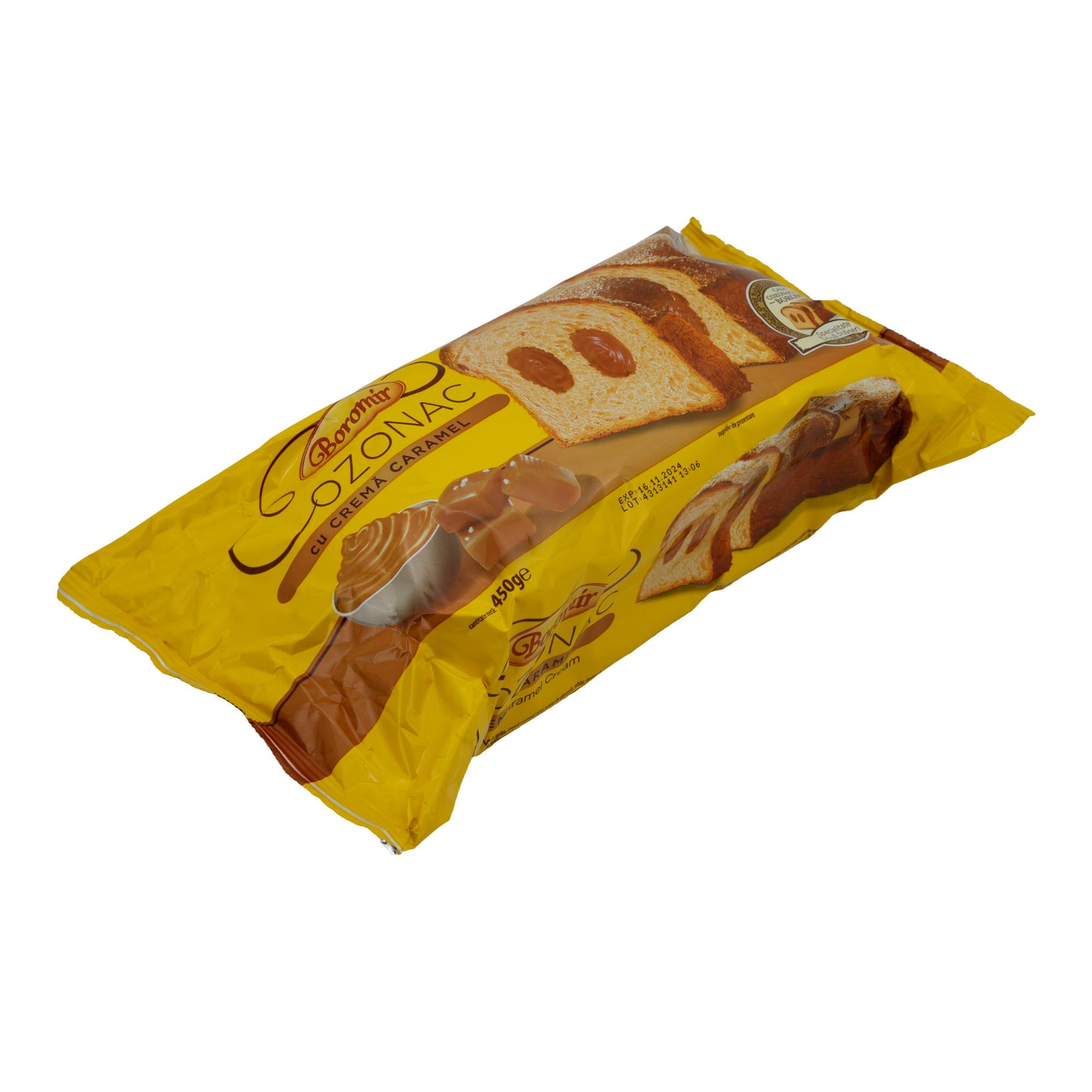 Cozonac mit Karamellcreme Boromir | Traditioneller rumänischer Hefekuchen | Mit süßer Füllung | 450 g