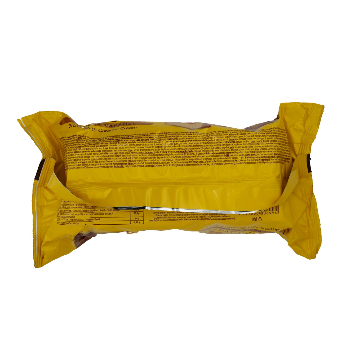 Cozonac con crema al caramello Boromir | Tradizionale dolce lievitato rumeno | Con ripieno dolce | 450 g