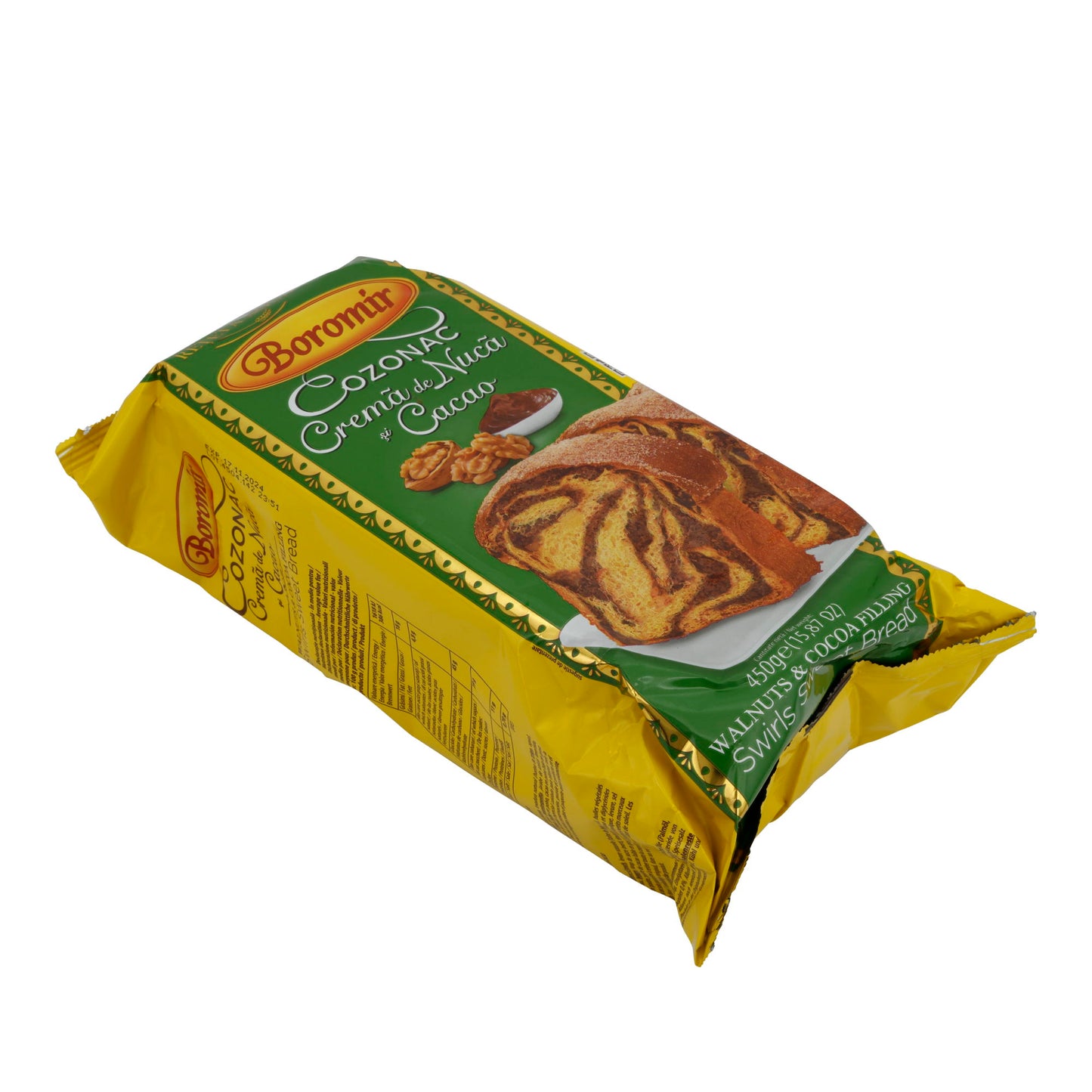 Süßes Brot Boromir | Cozonac Nuca și Cacao | Gefüllt mit Walnuss und Kakao | 450g