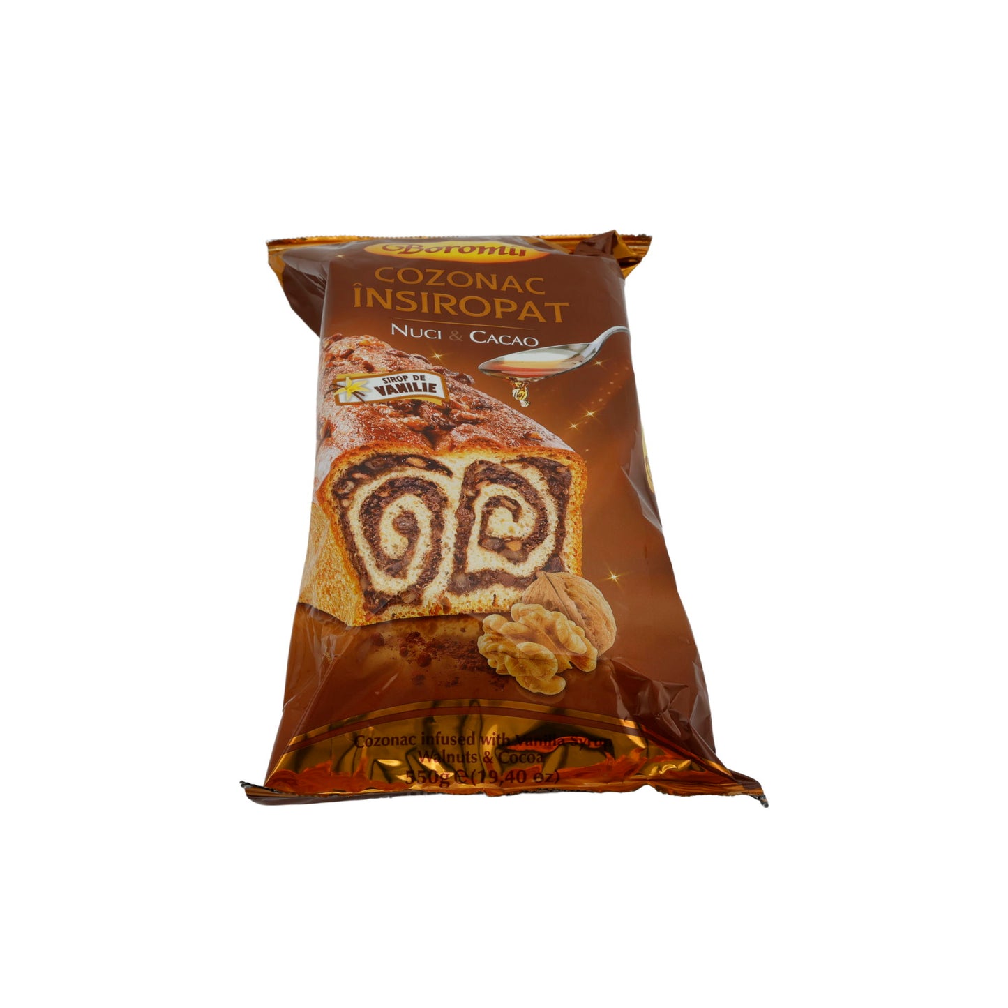 Cozonac Însiroptat Boromir | Mit Walnüssen und Kakao | Traditioneller rumänischer Hefekuchen | 550 g