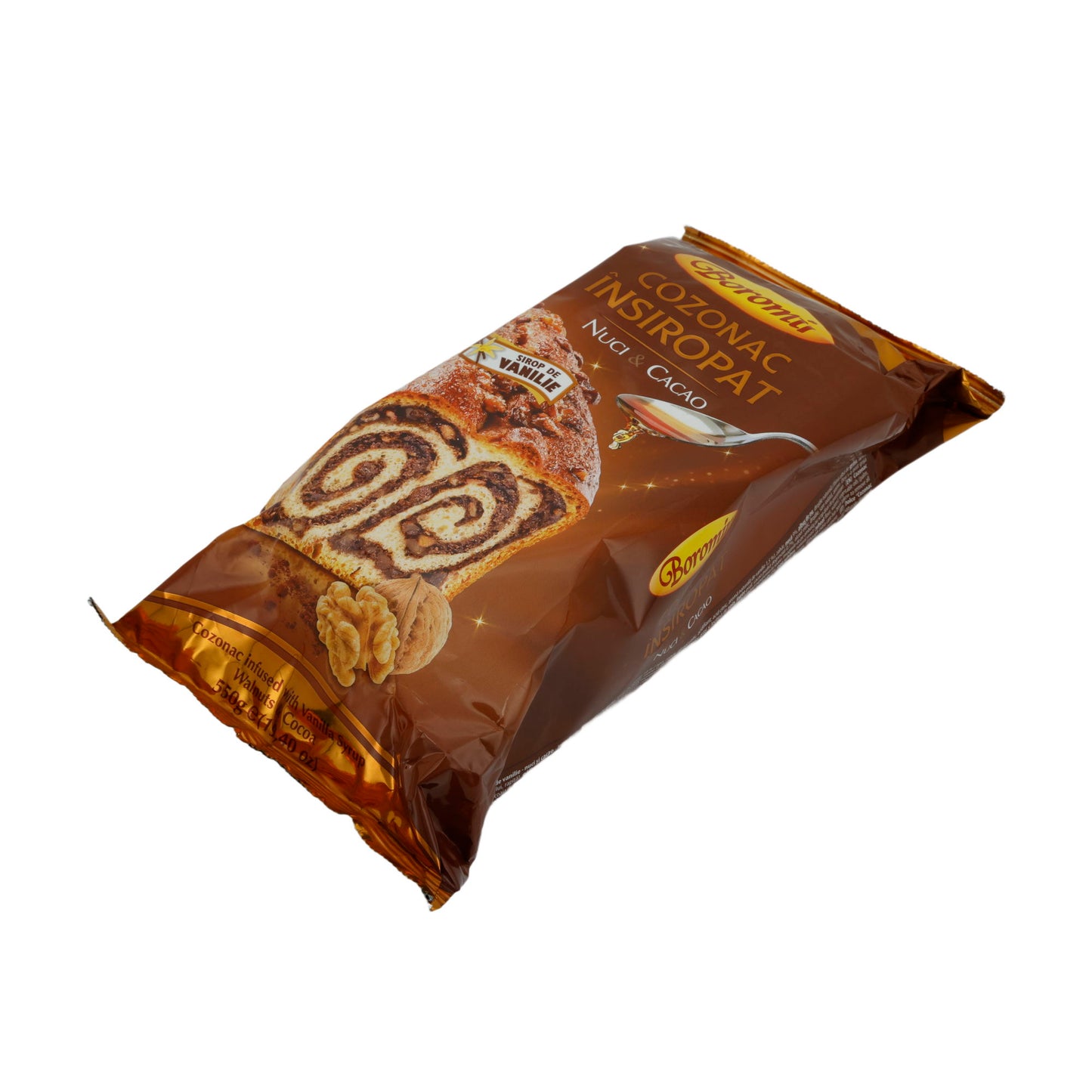 Cozonac Însiroptat Boromir | Mit Walnüssen und Kakao | Traditioneller rumänischer Hefekuchen | 550 g
