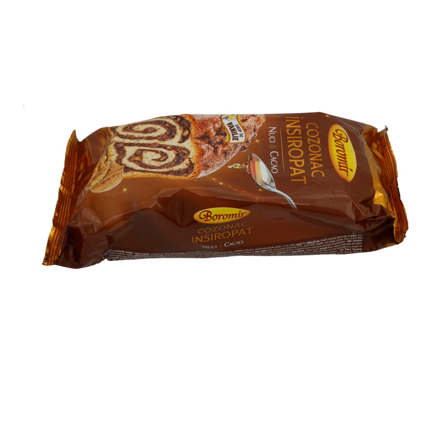 Cozonac Însiroptat Boromir | Mit Walnüssen und Kakao | Traditioneller rumänischer Hefekuchen | 550 g
