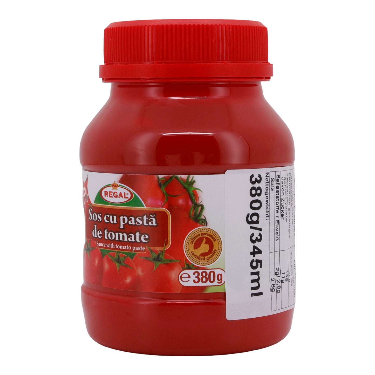 Domates Sosu Rafı | Domates Sosu | %35 Domates Salçası İçerir, Çok Yönlü Kullanım | 380 g