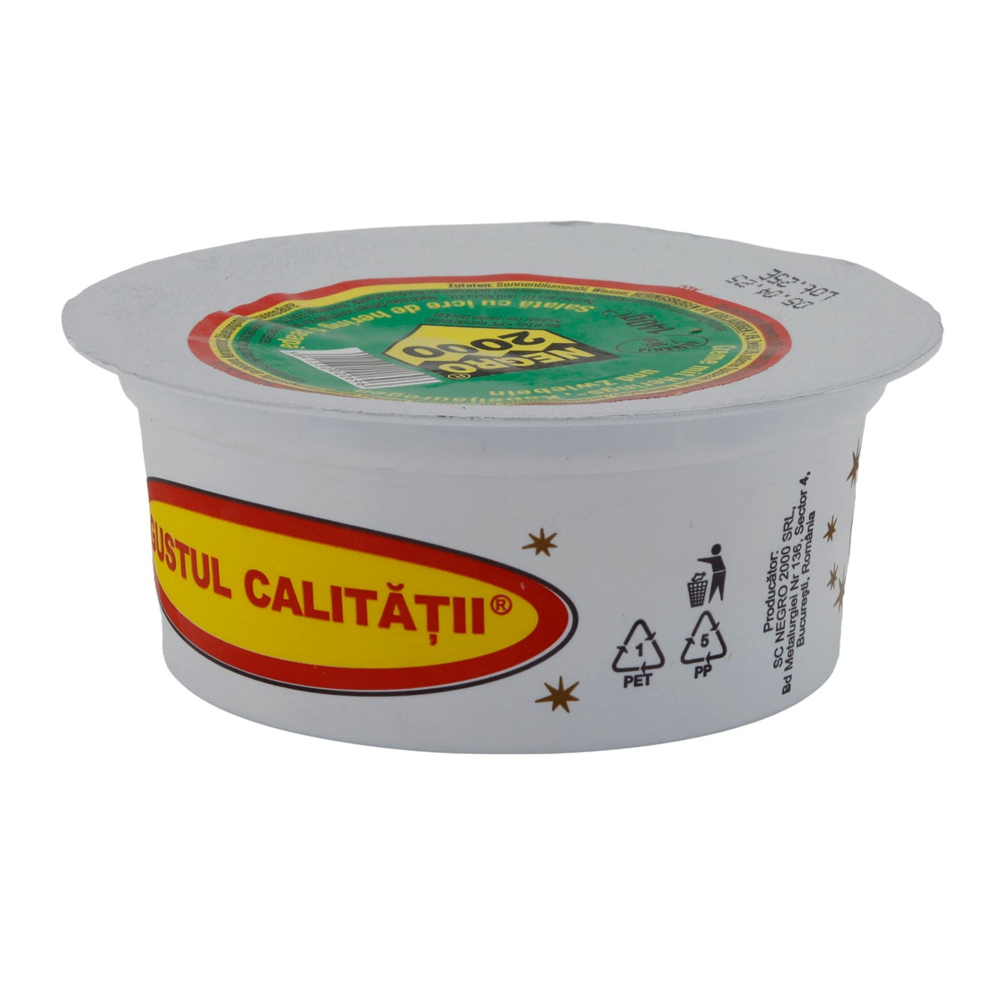 Heringsrogen-Aufstrich Negro 2000 Salată cu Icre de Hering și Ceapă | Aufstrich | Mit Zwiebeln | 140 g