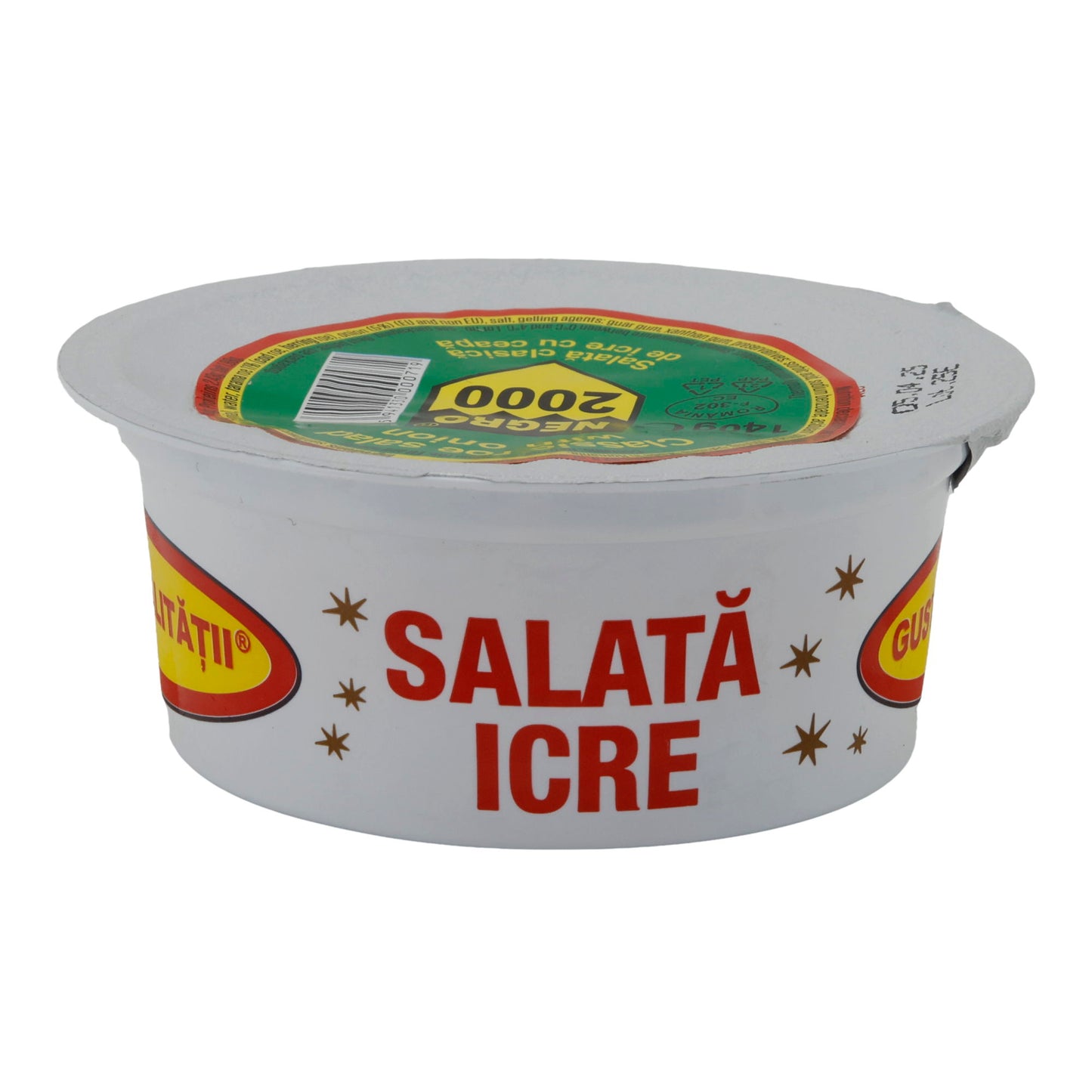 Fischrogen-Aufstrich Negro 2000 Insalata Classica di Uova di Pesce con Cipolla | Aufstrich | Classico Fischrogen con Cipolle | 140 g