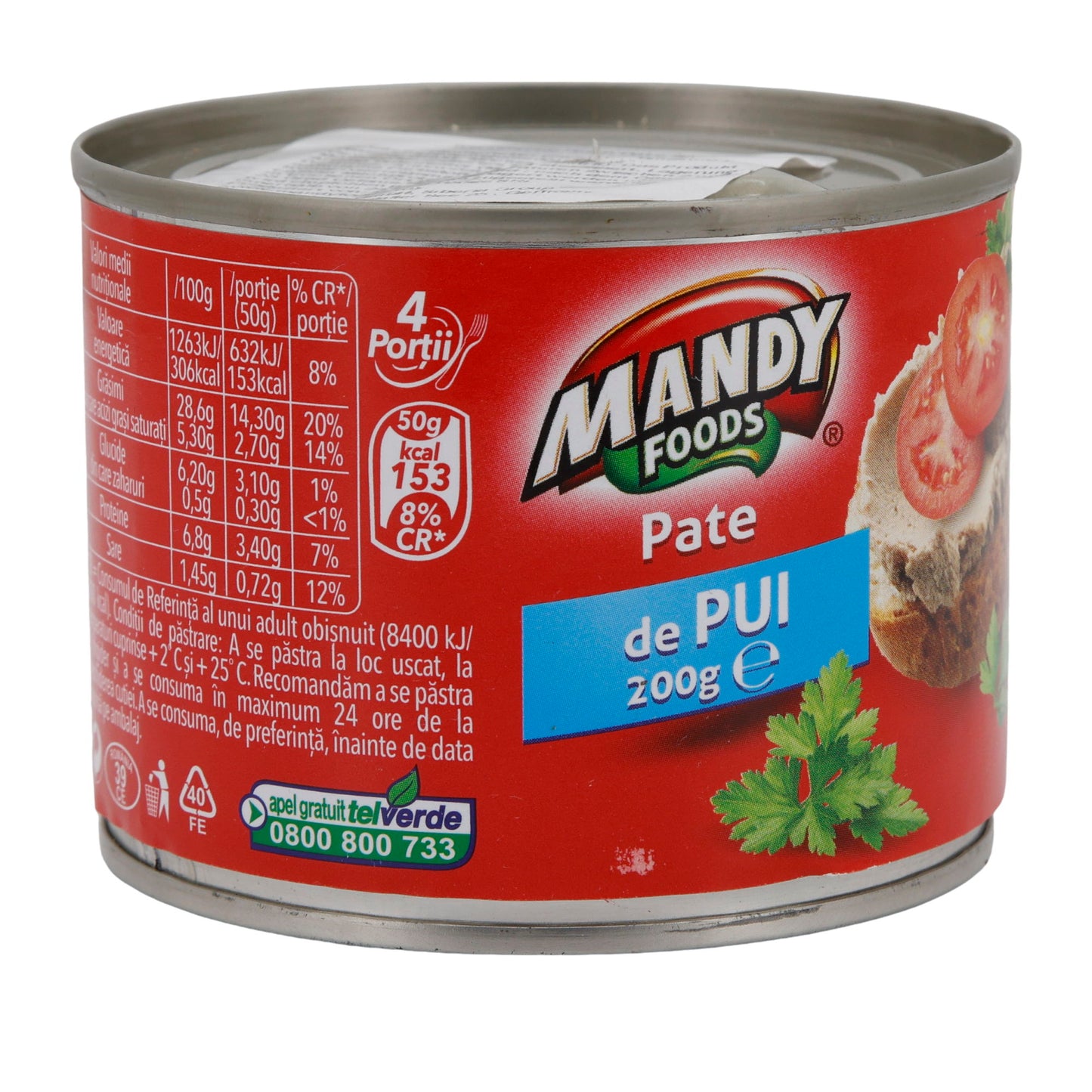 Pate di Pollo Mandy | Pastete | Pastete di Pollo | 200 g