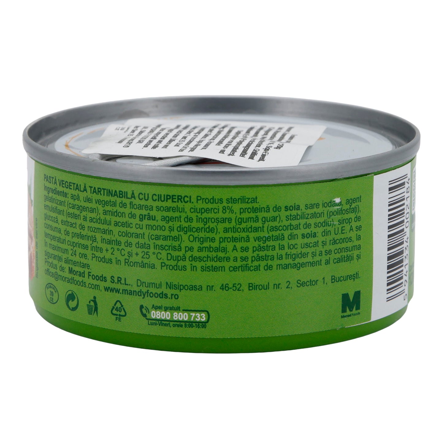 Aufstrichpaste Mandy Vegetal | Vegetarisch | Met paddestoelen | 120 g