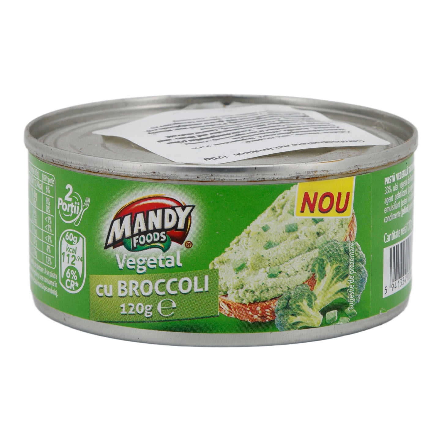 Streichcreme Mandy Vegetal | Vegetarisch | Mit Brokkoli | 120 g