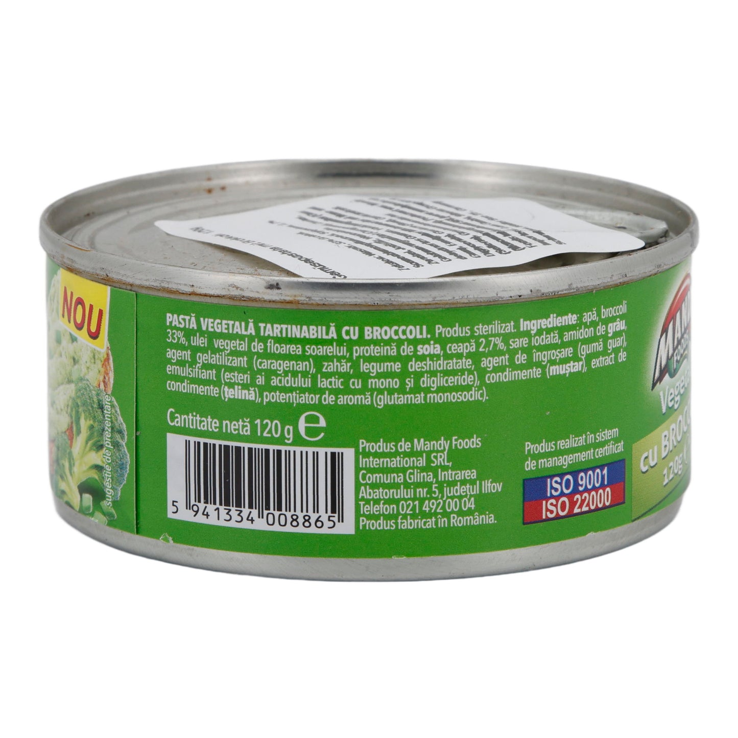 Streichcreme Mandy Vegetal | Vegetarisch | Mit Brokkoli | 120 g