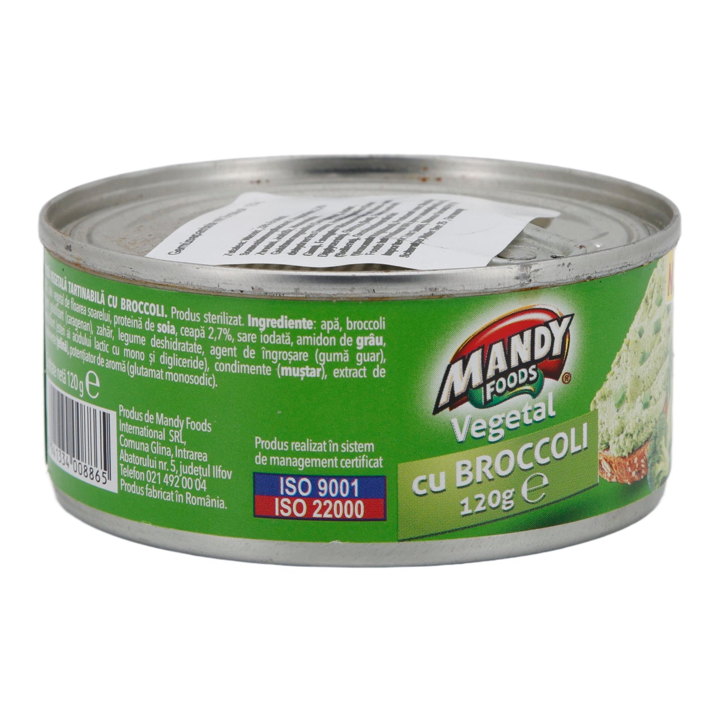 Streichcreme Mandy Vegetal | Vegetarisch | Mit Brokkoli | 120 g
