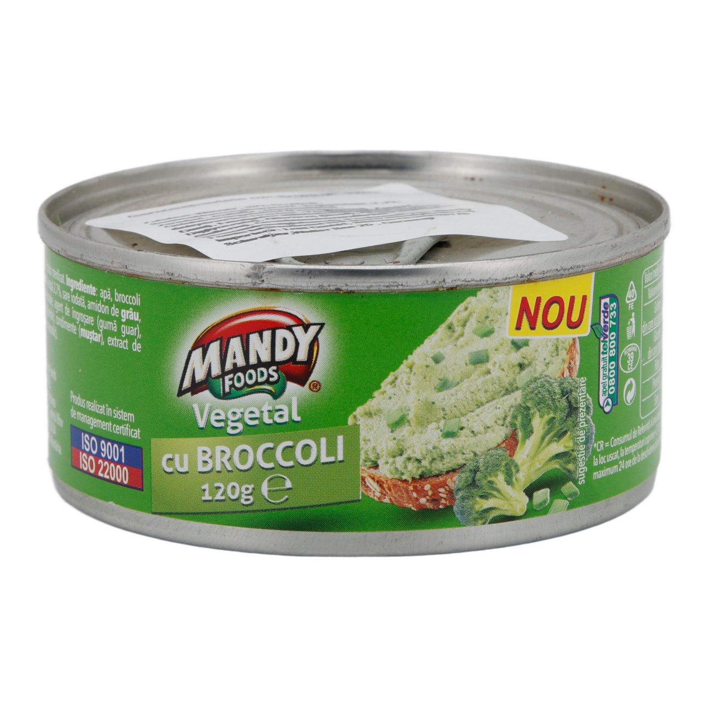 Streichcreme Mandy Vegetal | Vegetarisch | Mit Brokkoli | 120 g