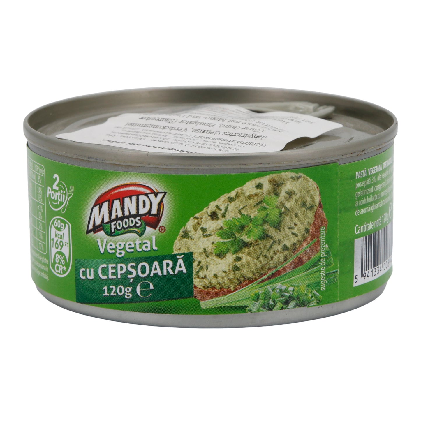Mandy Vegetal Uienspread | Vegetarische Aufstrichpaste | Met Uien | 120 g