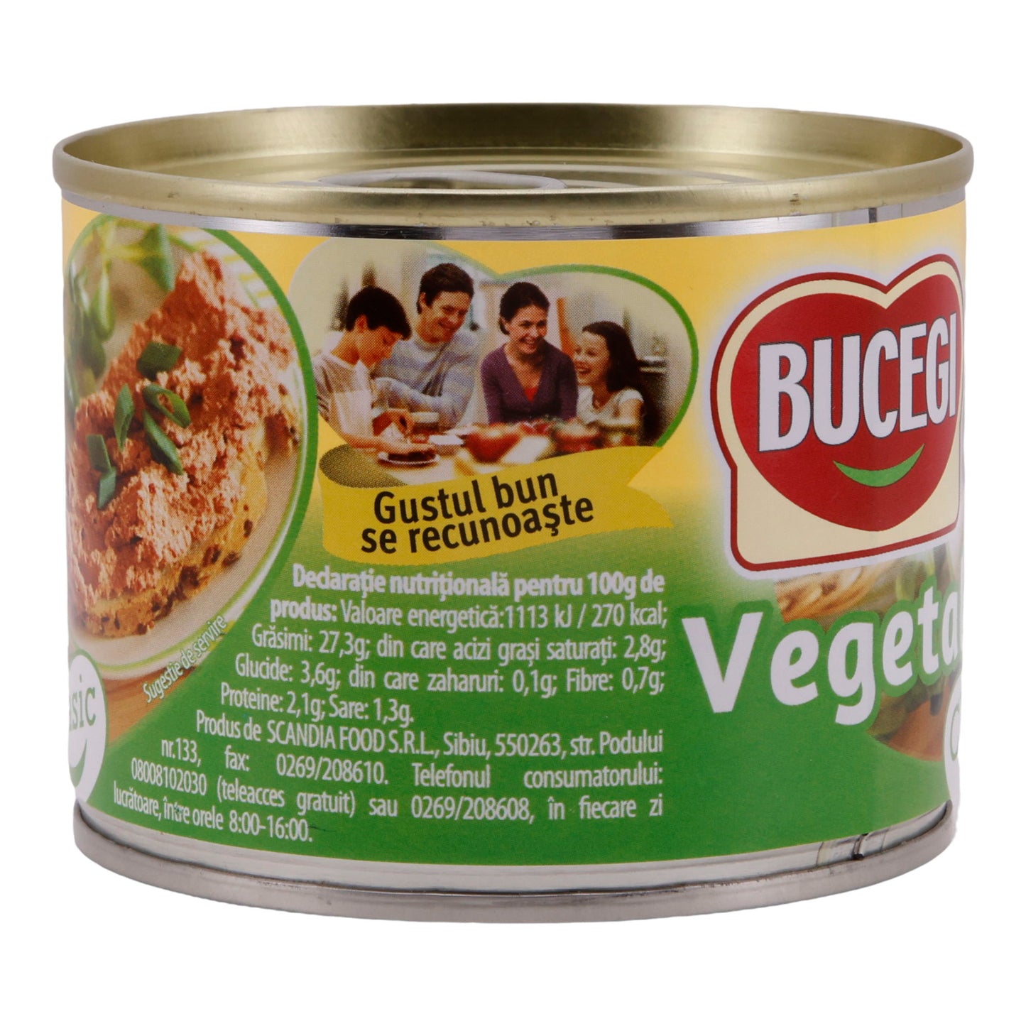 Vegetal Classic BUCEGI | Vegetarischer Brotaufstrich | Aus Rumänien | 200 g