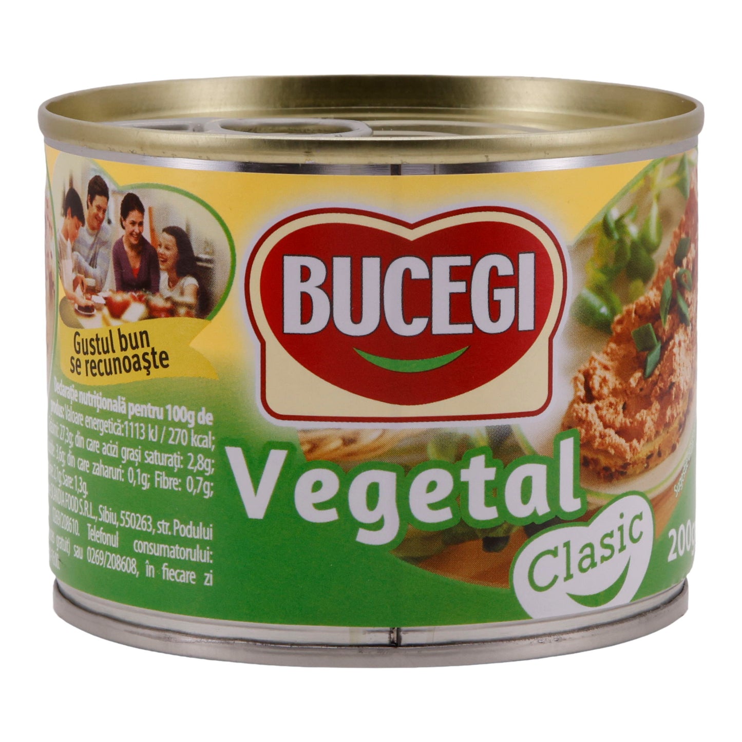 Vegetal Classic BUCEGI | Vegetarischer Brotaufstrich | Aus Rumänien | 200 g