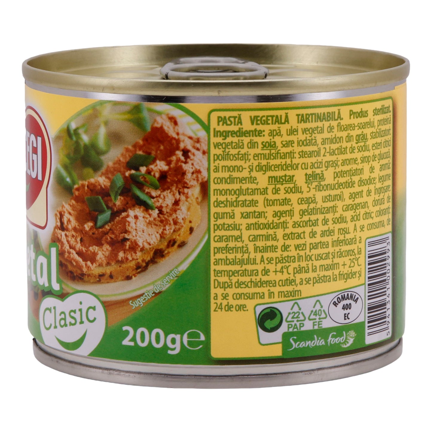 Vegetal Classic BUCEGI | Vegetarischer Brotaufstrich | Aus Rumänien | 200 g