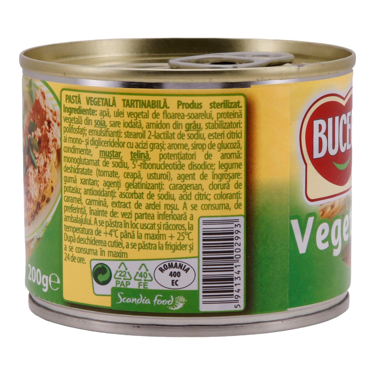 Vegetal Classic BUCEGI | Vegetarischer Brotaufstrich | Aus Rumänien | 200 g