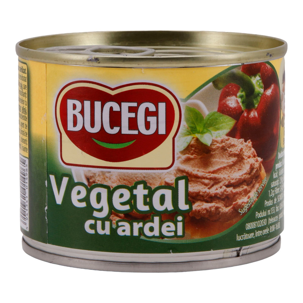 Vegetarische Pastete Bucegi | Mit Paprika | Pflanzlicher Brotaufstrich mit Paprikageschmack | 200 g BUCEGI