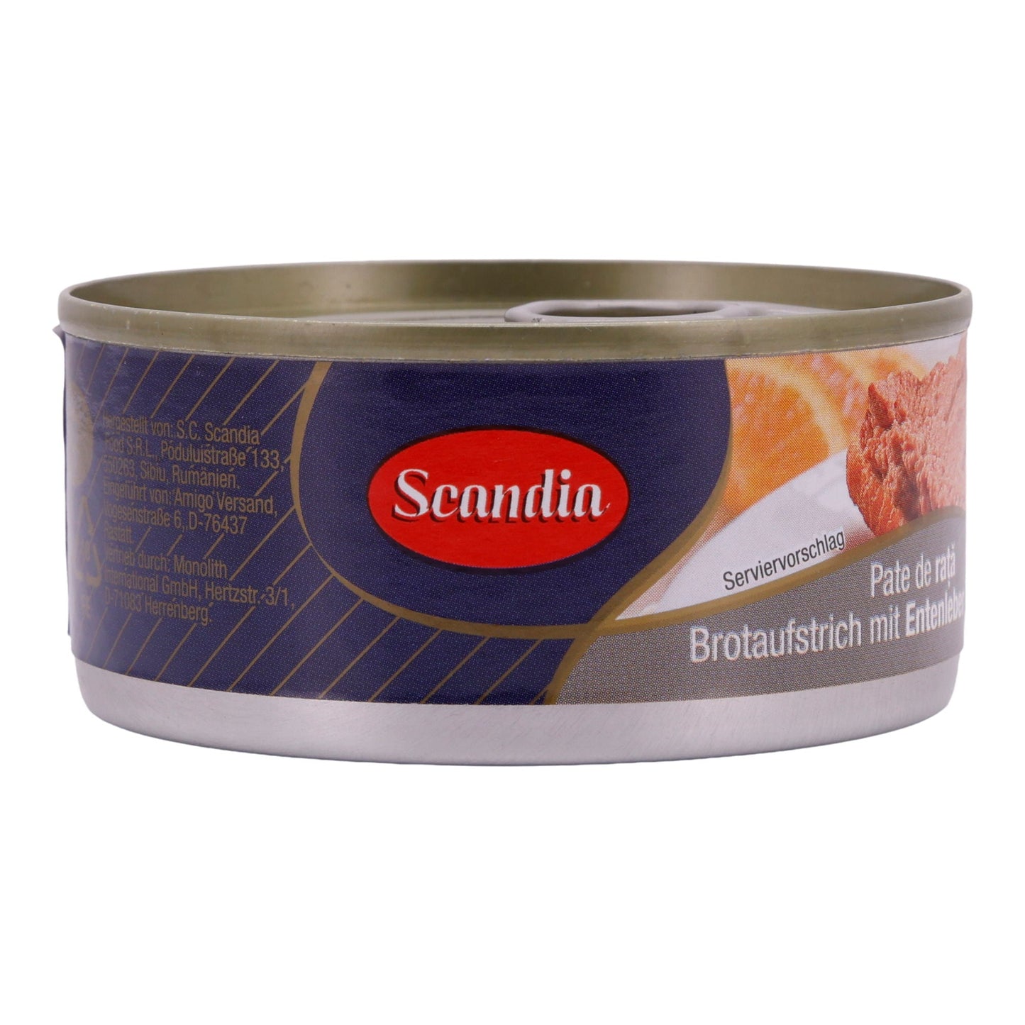 Brotaufstrich Scandia | Mit Entenleber | Aromatisch, feinste Entenleber & Gewürze | 120 g SCANDIA