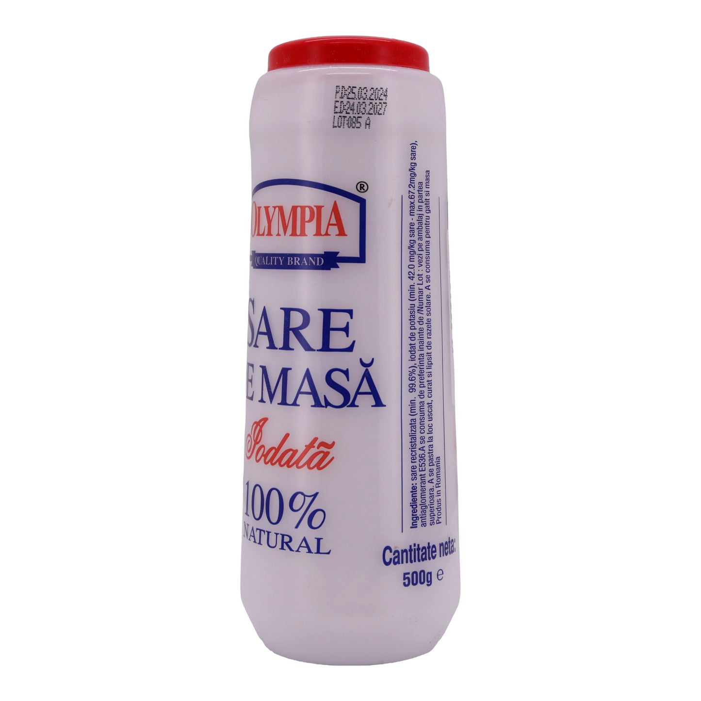 Jodiertes Speisesalz Olympia | Salz | 100 % Natürlich | 500 g