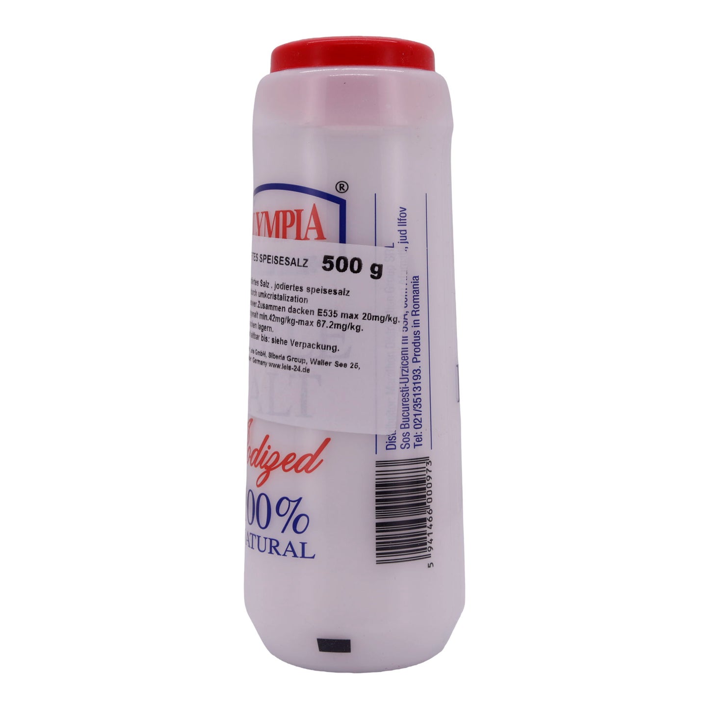Jodiertes Speisesalz Olympia | Salz | 100 % Natürlich | 500 g