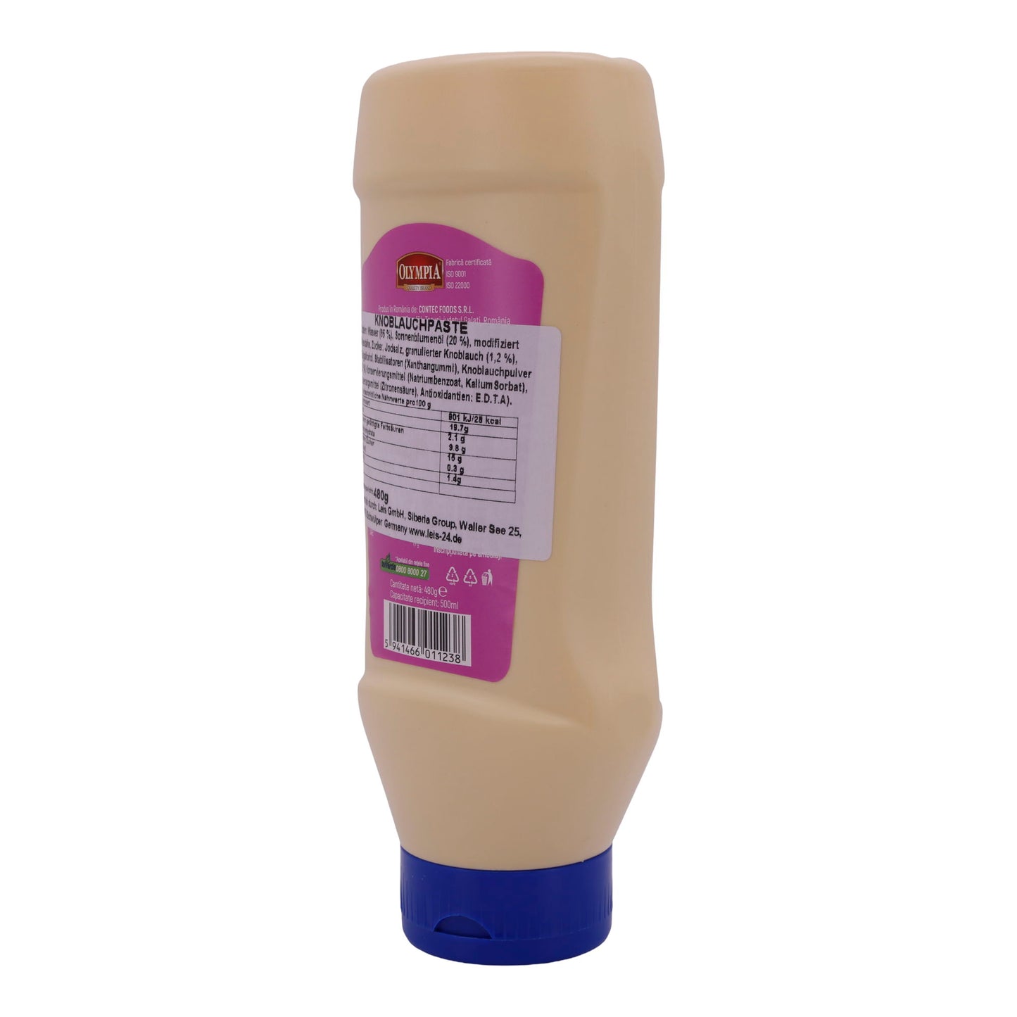 Knoflookpasta Olympia | Pasta | Praktisch alternatief voor verse knoflook | 480 g