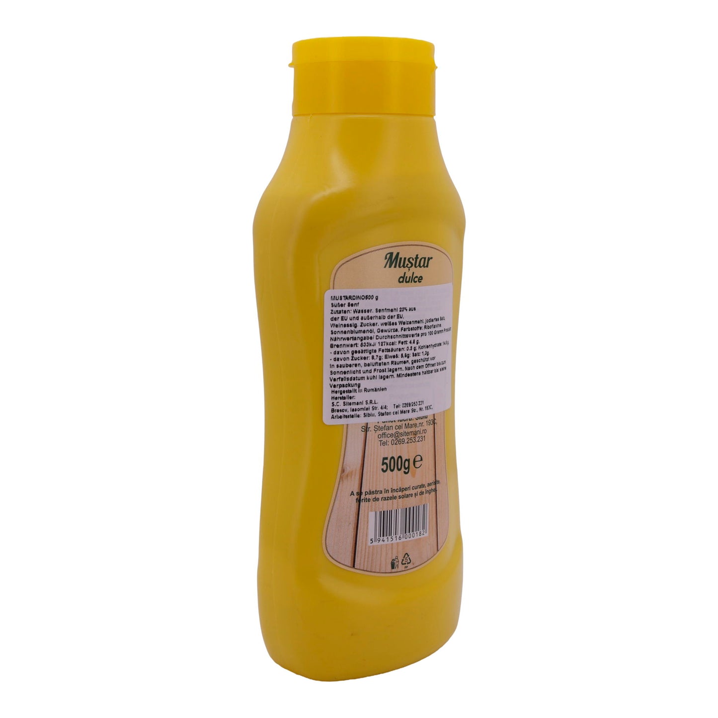 Muștar dulce Mustardino | Süßer Senf | Ohne Konservierungsstoffe | 500 g