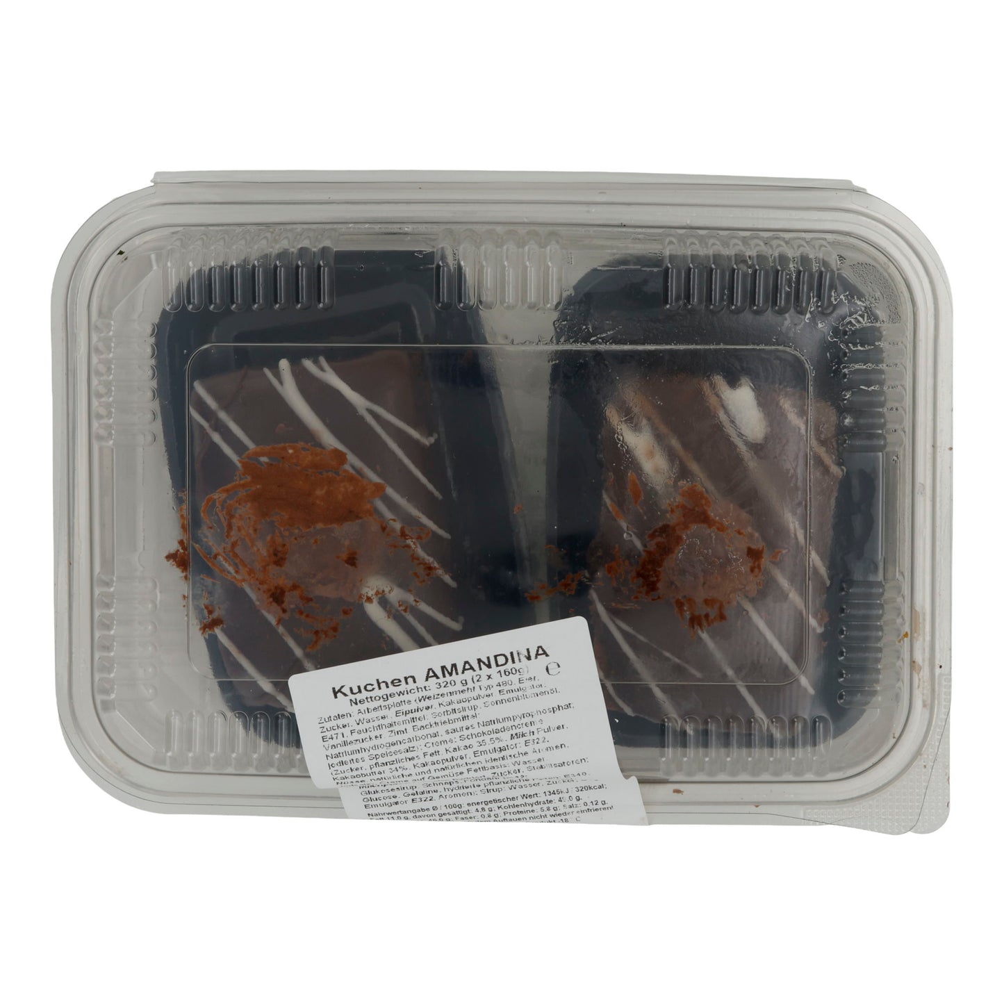 Kuchen Amandina | Rumen Çikolatalı Kek | Kremalı Dolgulu | 320 g (2 × 160 g)