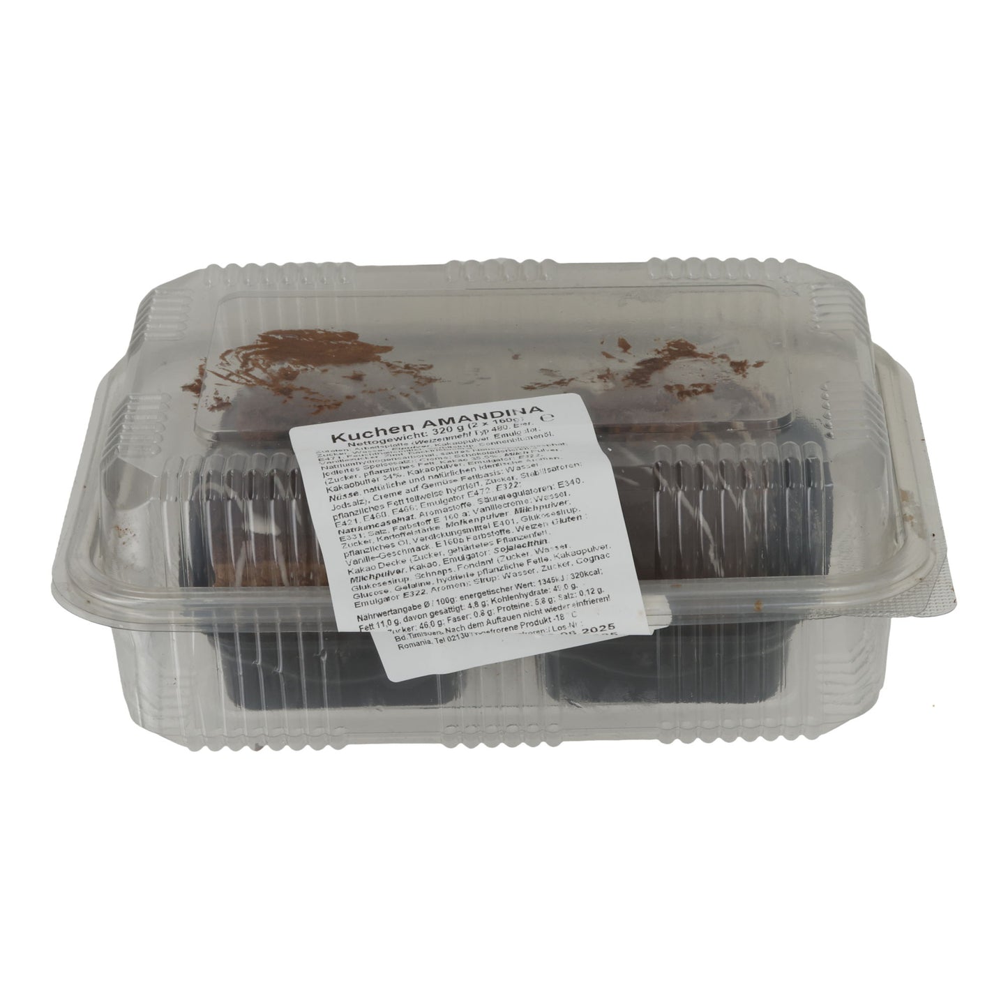 Kuchen Amandina | Rumen Çikolatalı Kek | Kremalı Dolgulu | 320 g (2 × 160 g)