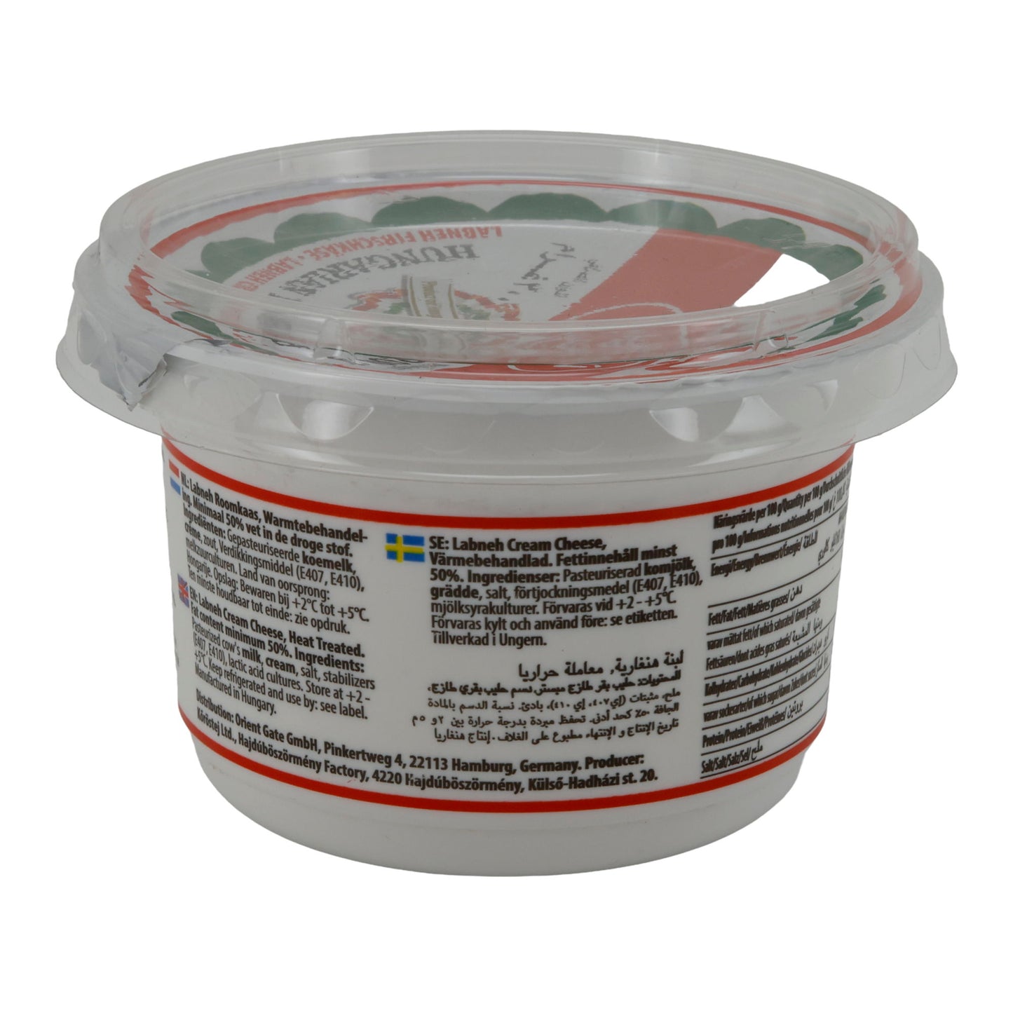 Formaggio fresco Hajdú Labneh ungherese | Formaggio fresco cremoso | Stile orientale | 200 g