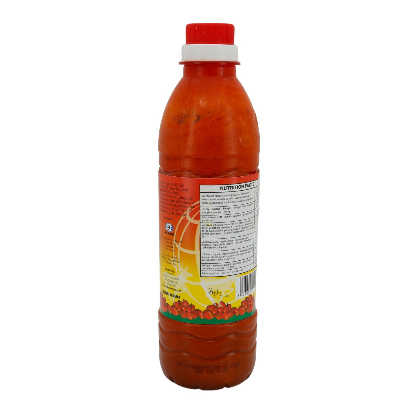 Palmöl Praise African | Palm Oil Zomi | Non raffinato | 500 ml