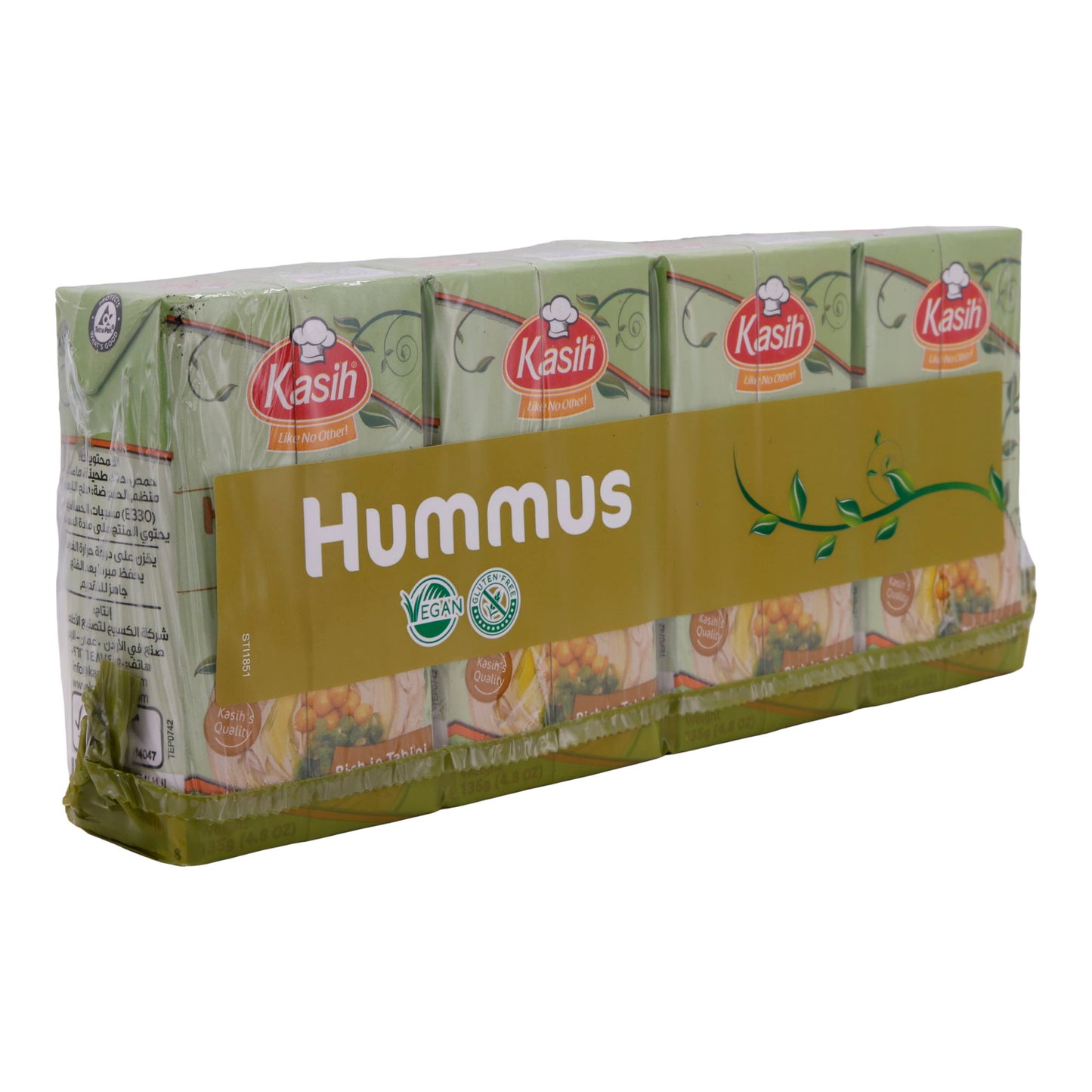 Brotaufstrich Kasih | Hummus | Traditionell aus Kichererbsen und Tahini | 540 g