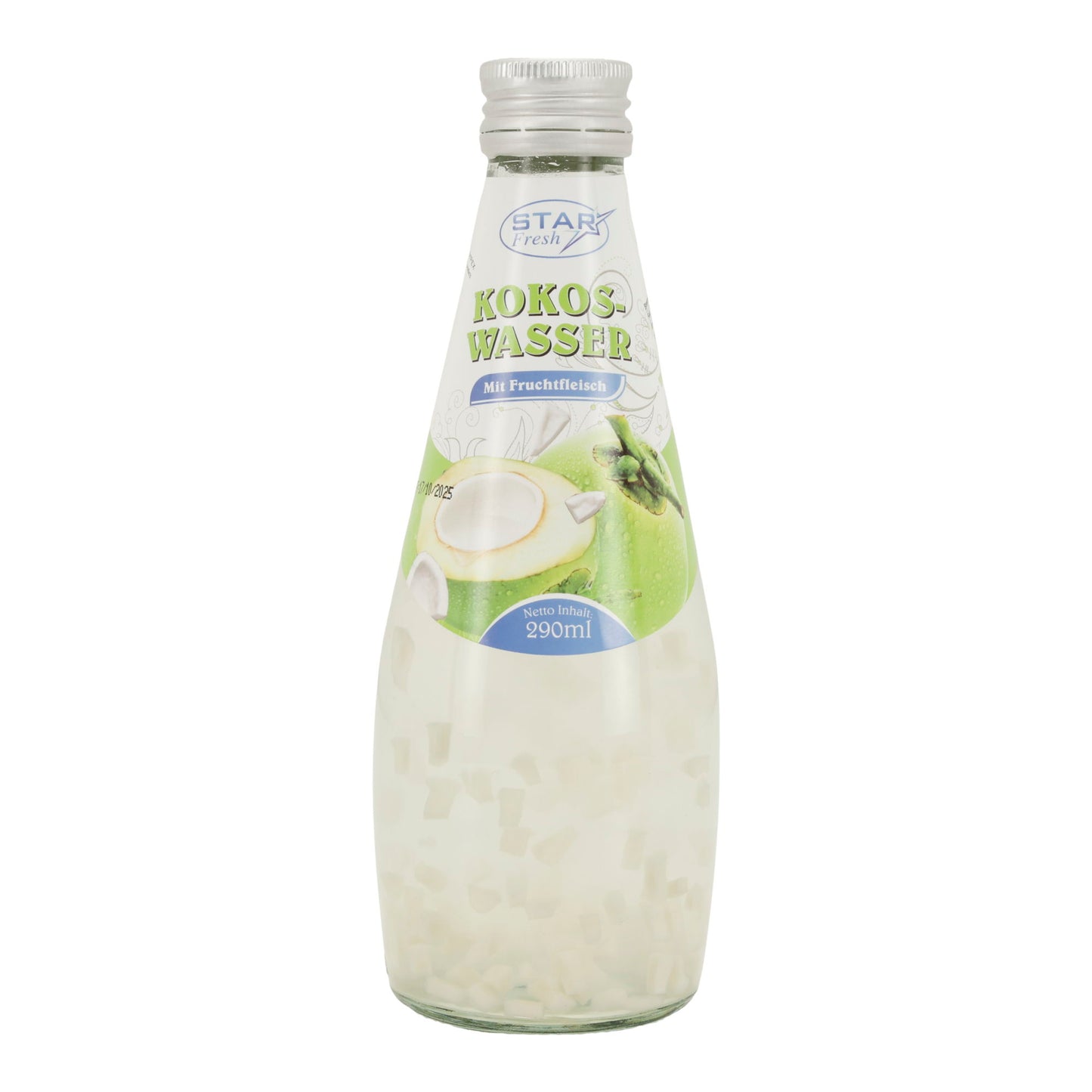 Kokos Wasser Getränk Star Fresh | Erfrischend | Mit Fruchtfleisch | 290 ml