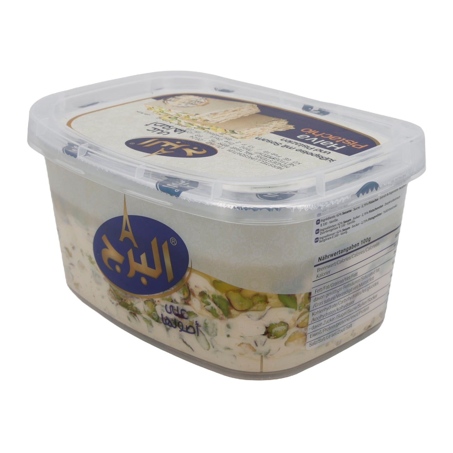 Süßspeise Halva Pistachio | Süßspeise | Mit Sesam und Pistazien | 400 g Premium Qualität