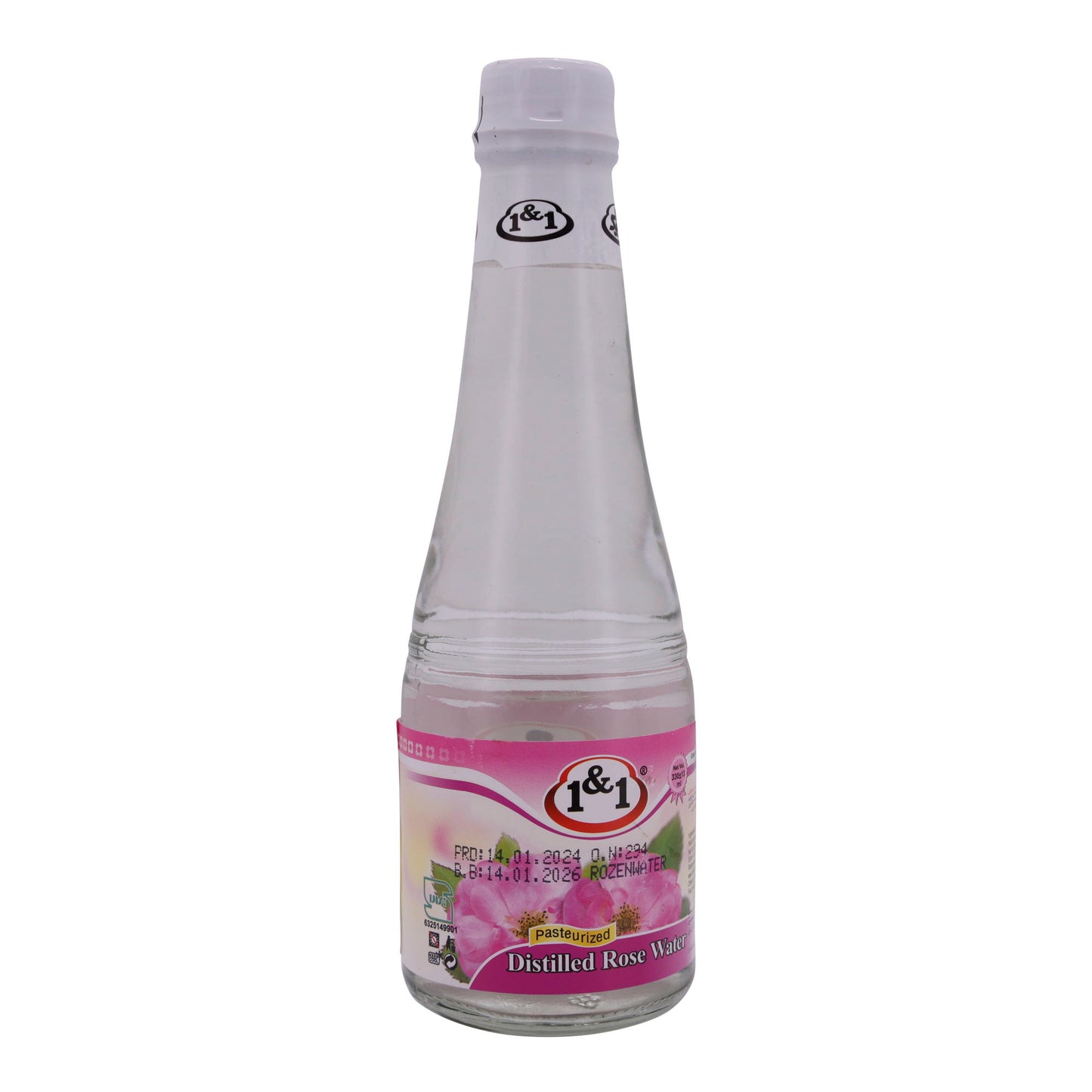 Rosenwasser 1&1 | Rosenwasser | Distillat naturel de pétales de rose pour cuisine & soins | 250 ml