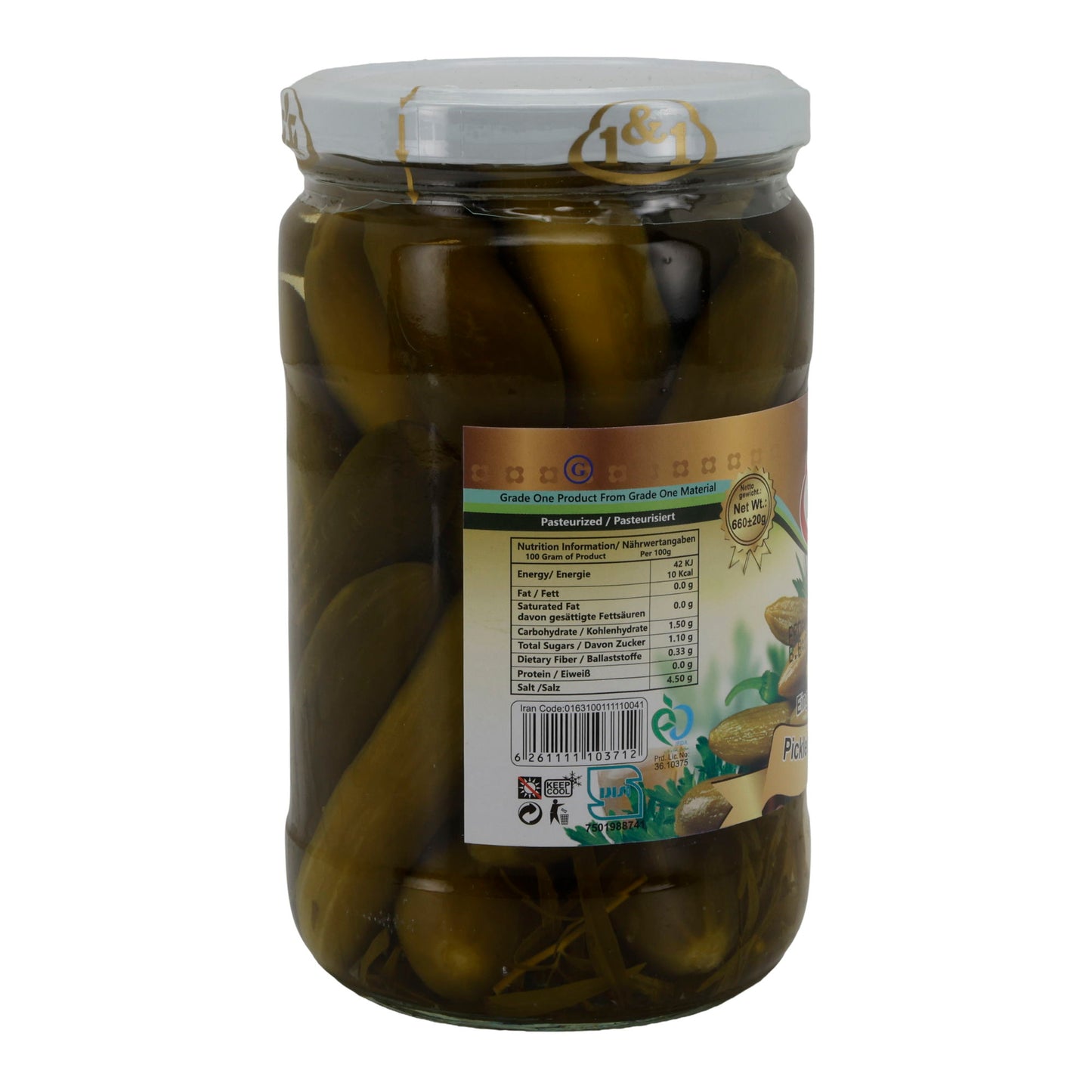 Salzgurken Normaal 700g 1x12