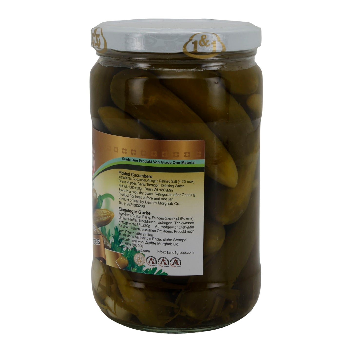 Salzgurken Normaal 700g 1x12